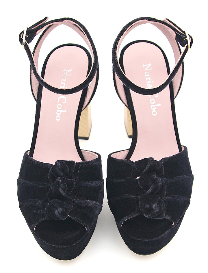 Sandalia Ava Negro ÚLTIMO 7-8-9