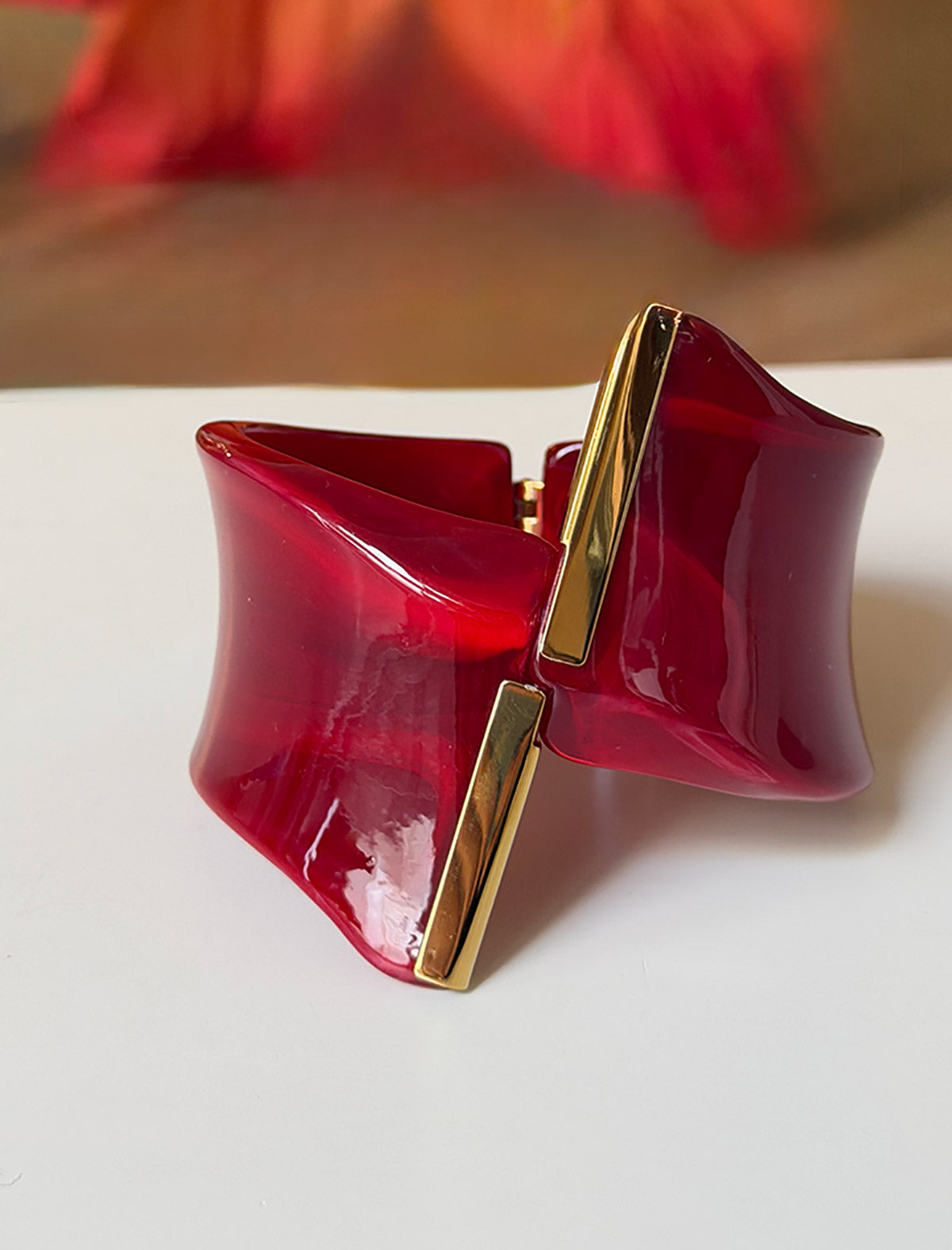 Brazalete burdeos bonito mujer