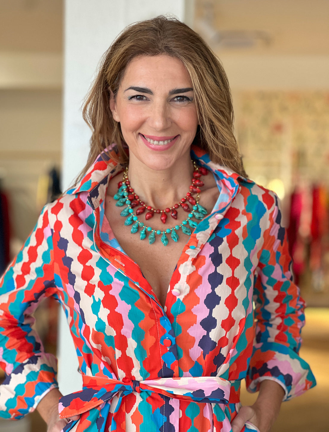 collar marino coral