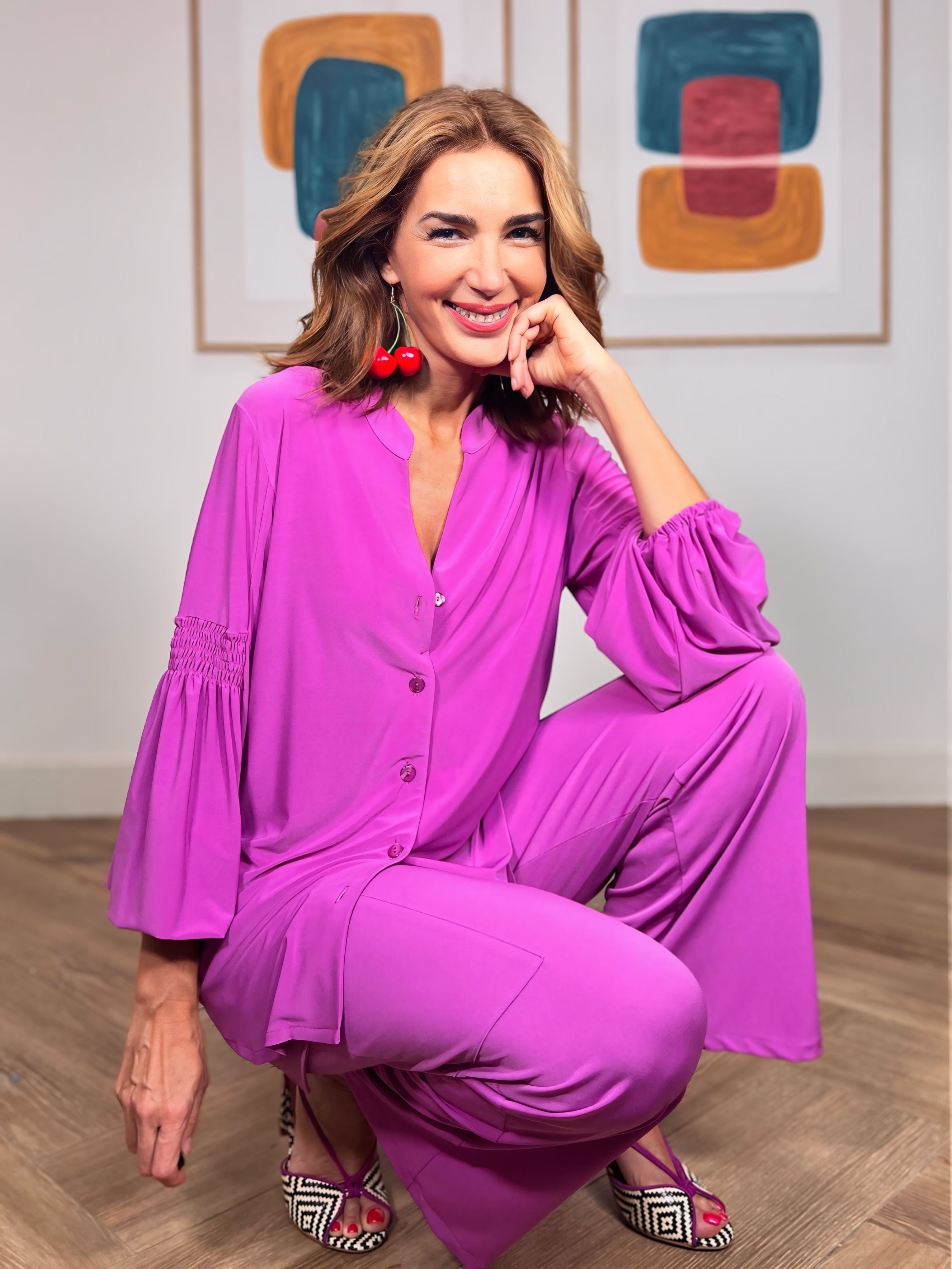 Camisa ideal para todo rosa