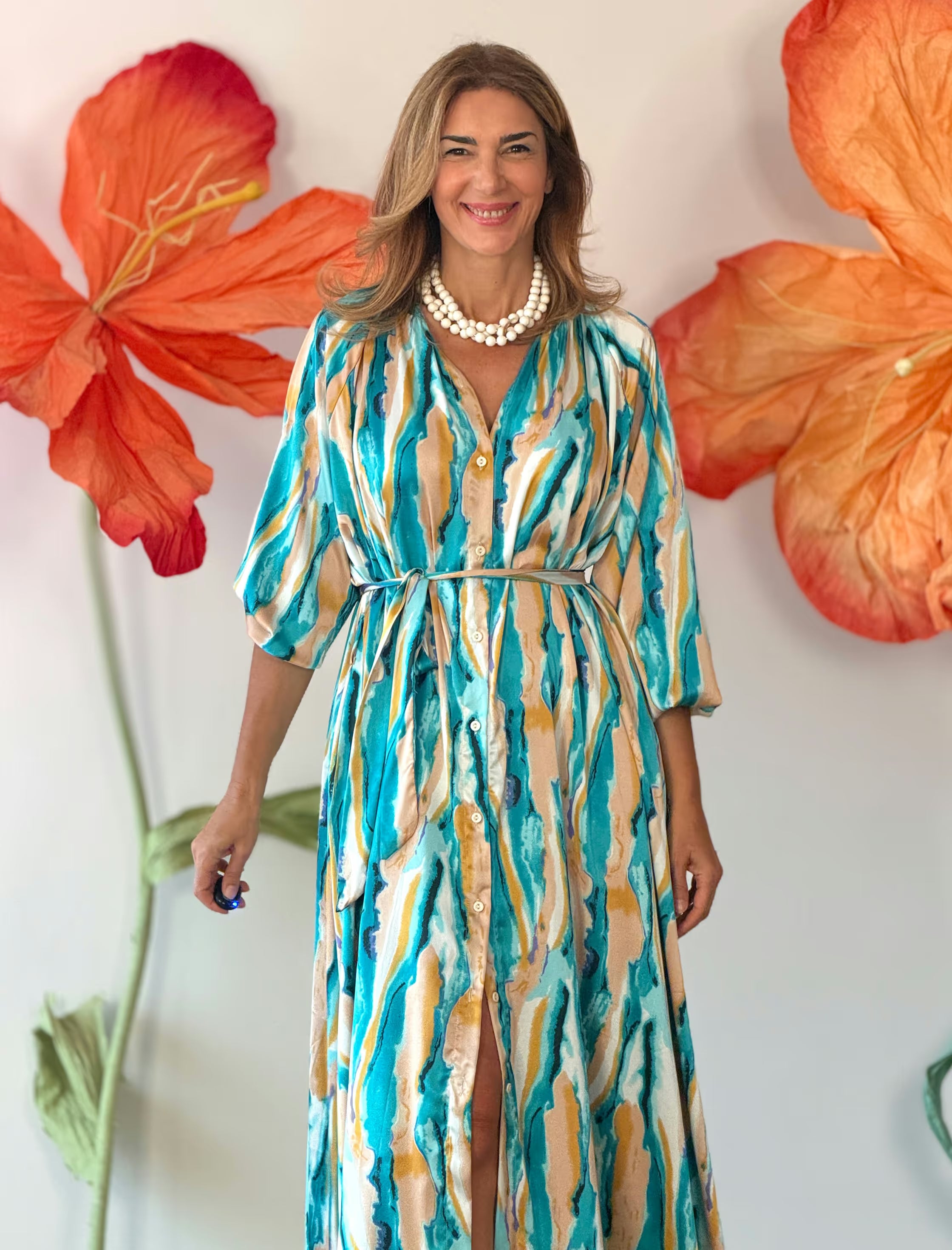 Vestido largo fluido ideal