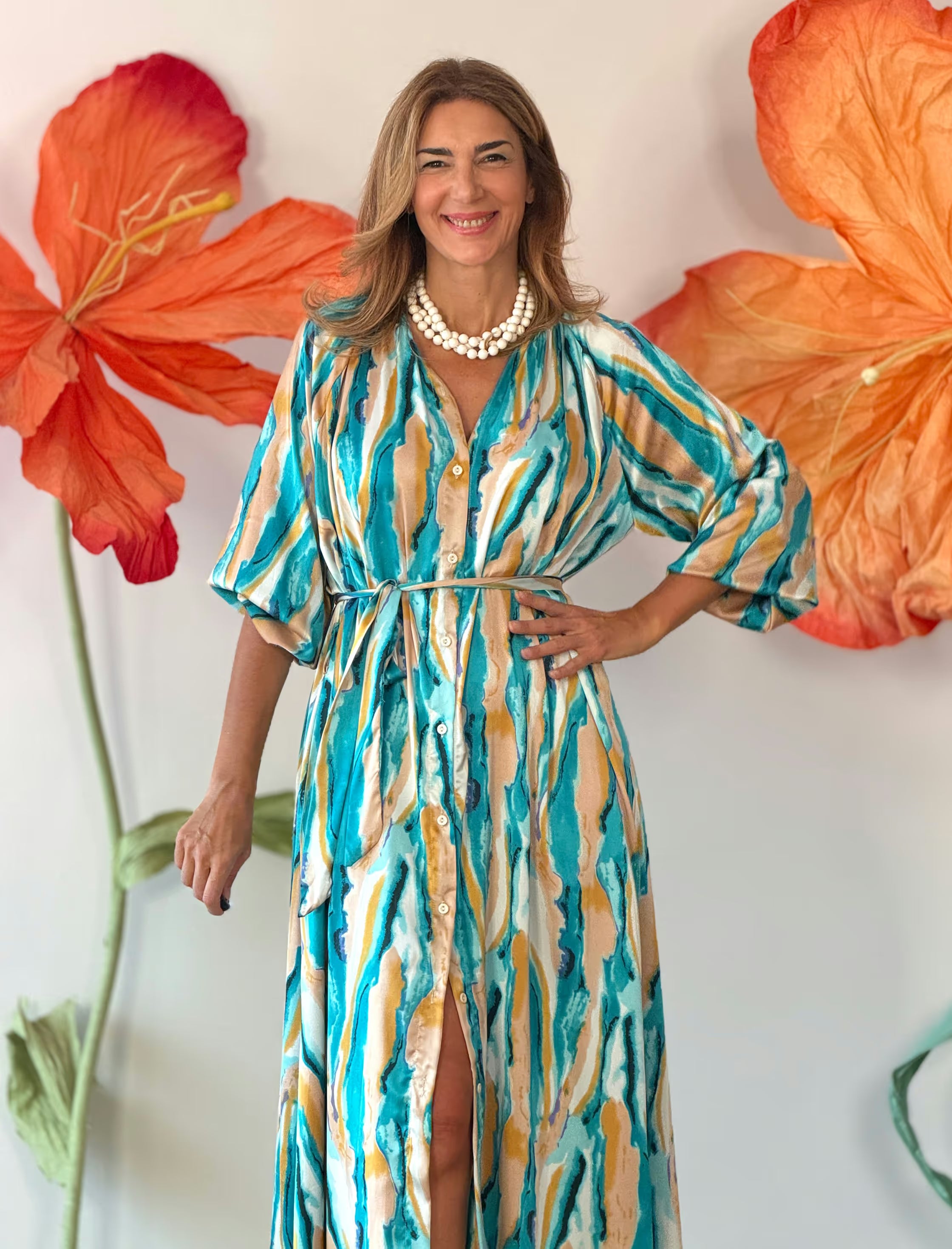 Vestido largo fluido ideal