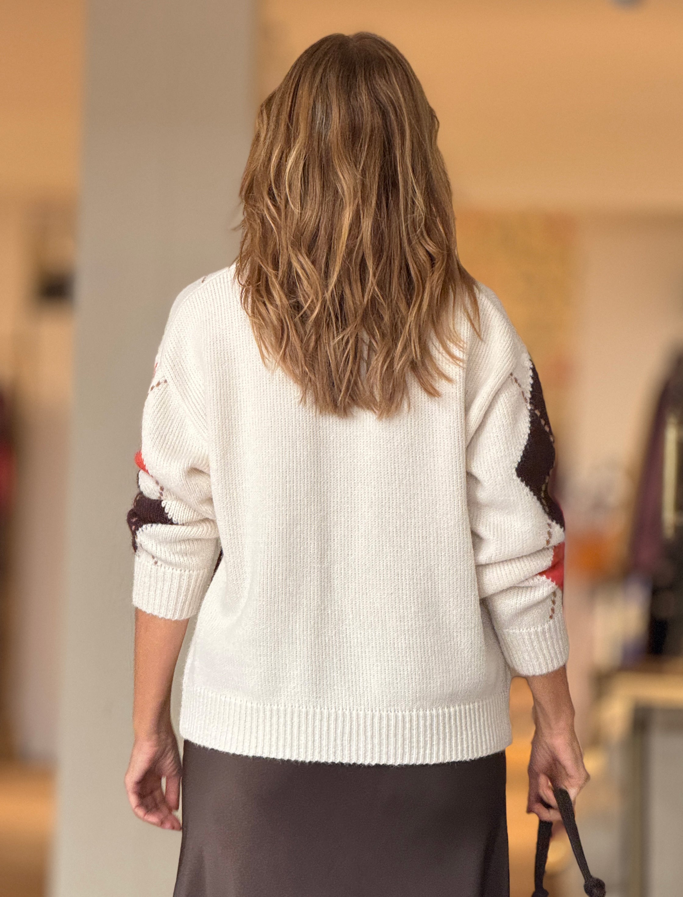 Jersey rombos marrón