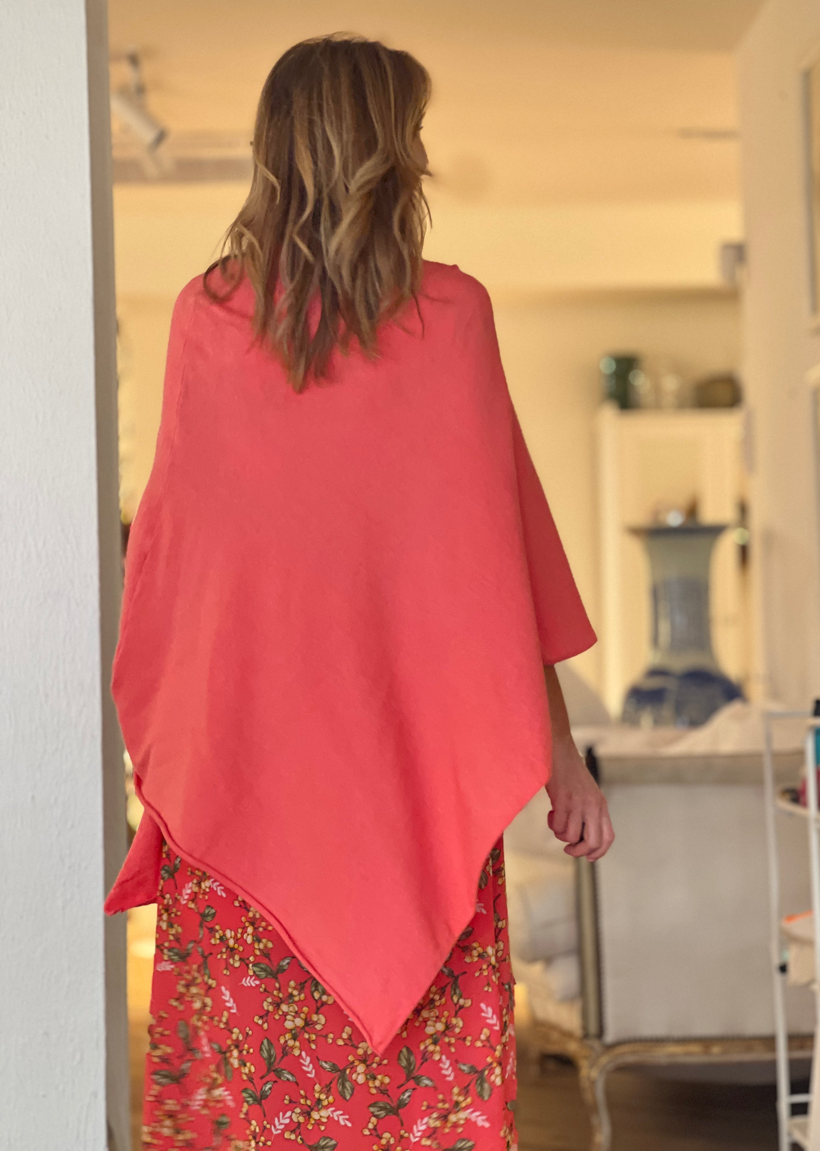 Capa chic deliciosa coral