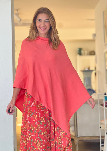 Capa chic deliciosa coral