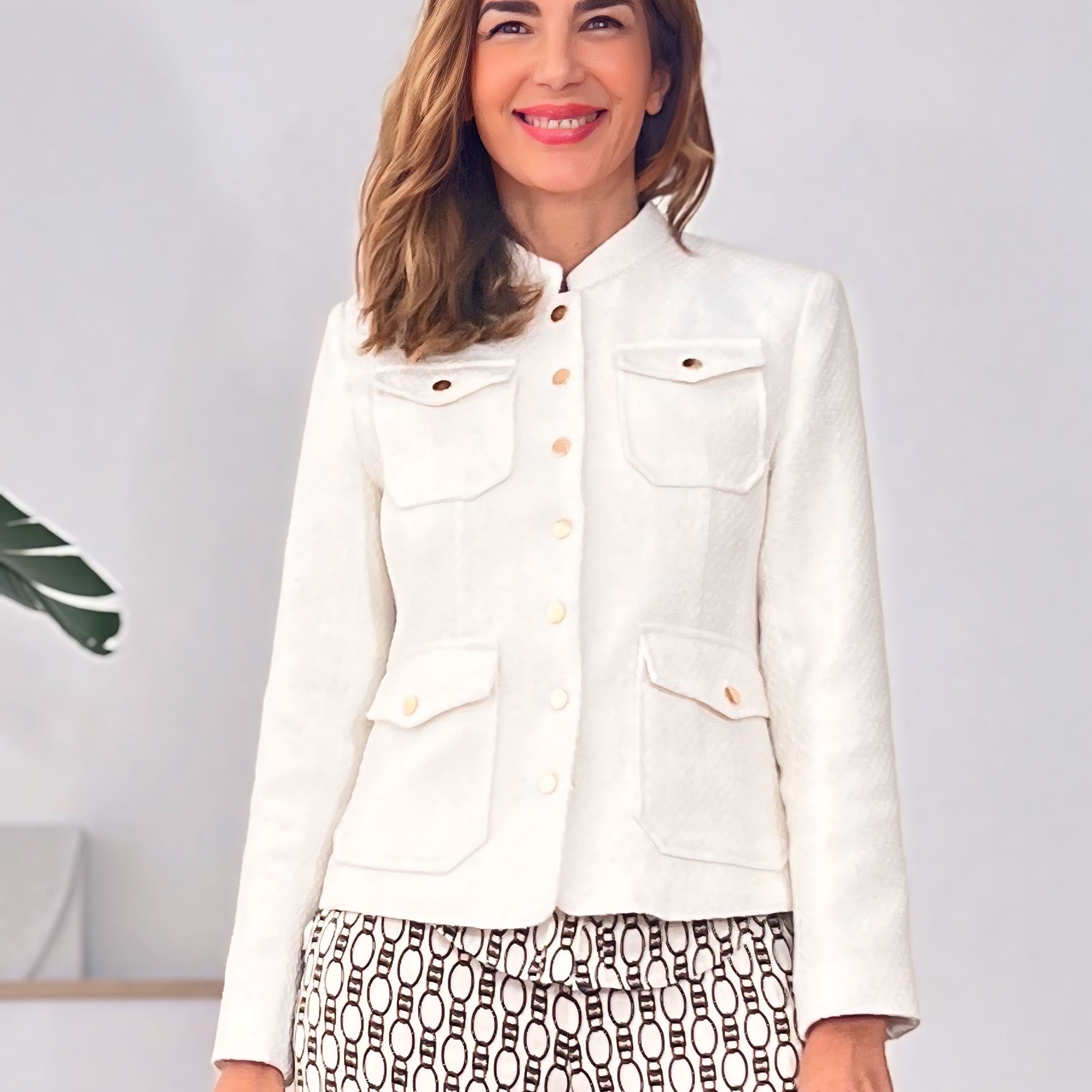Chaqueta fondo de armario blanca