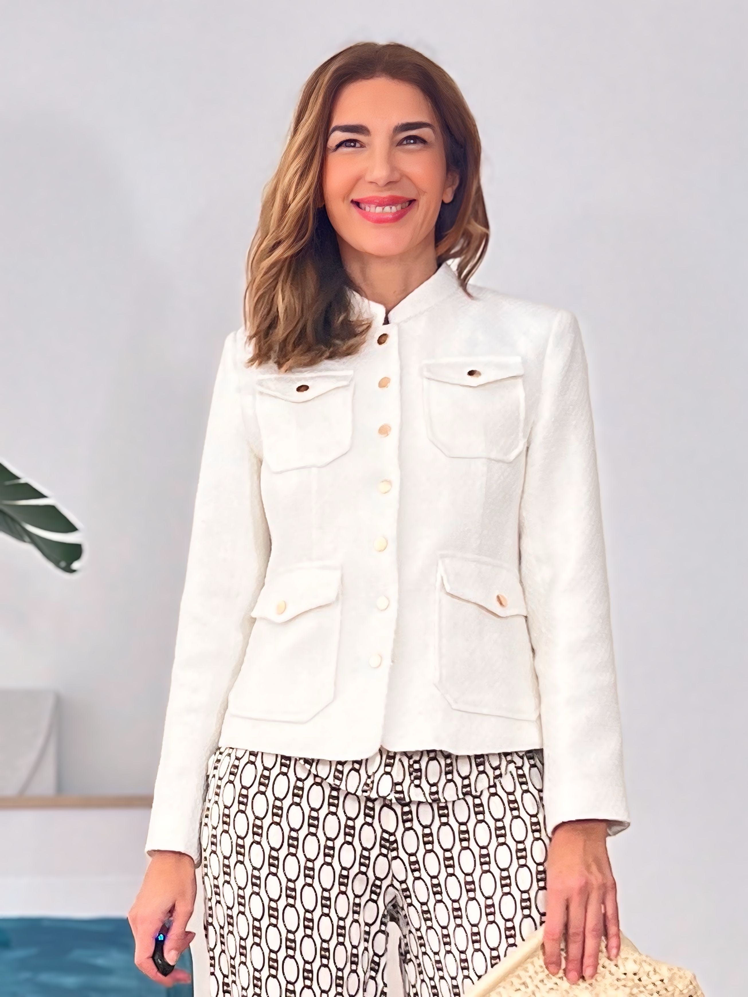 Chaqueta fondo de armario blanca