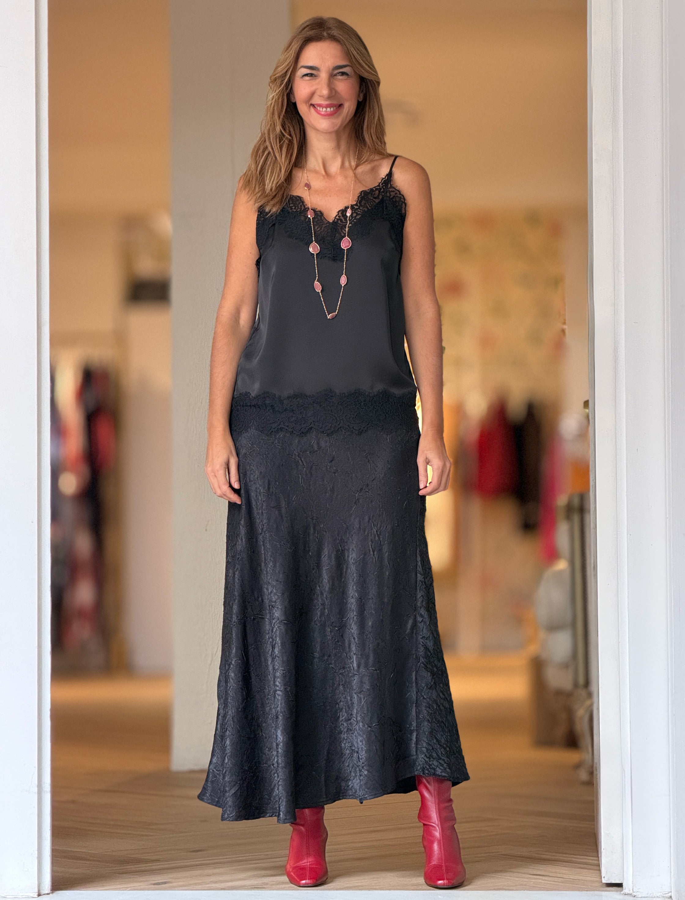 Falda Evasé fondo chic