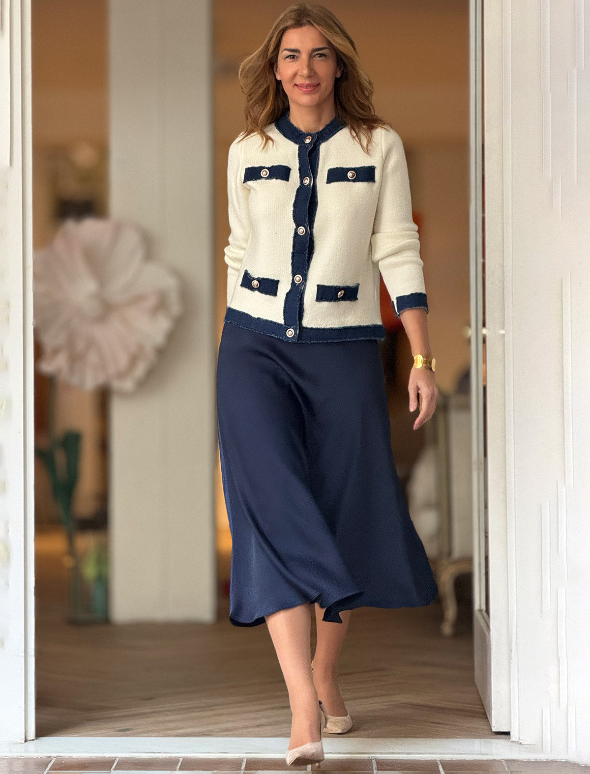 Chaqueta punto denim