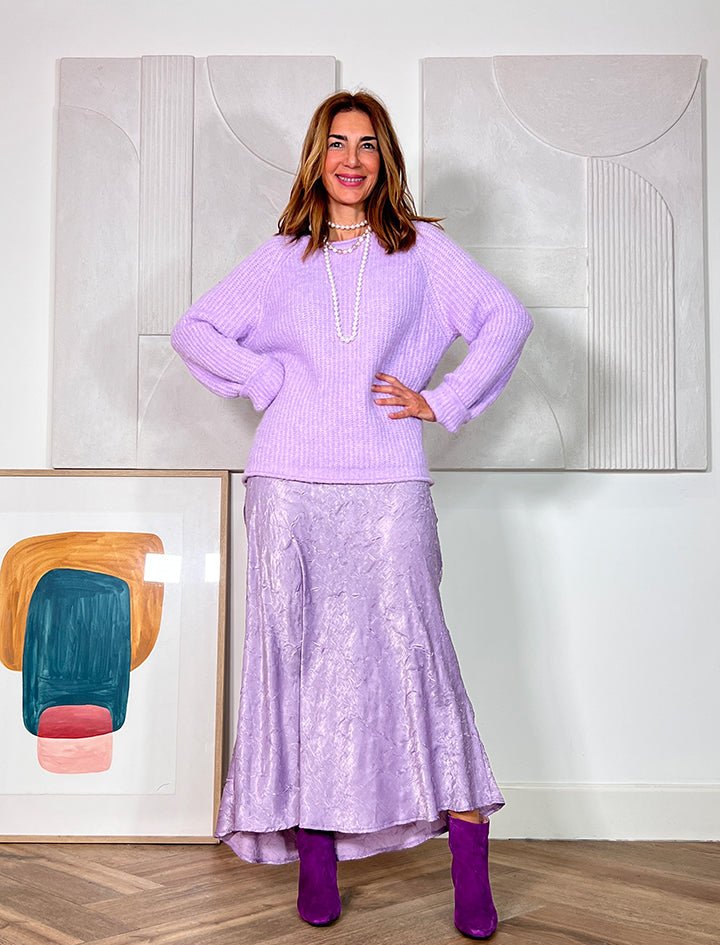 Falda maravillosa lila