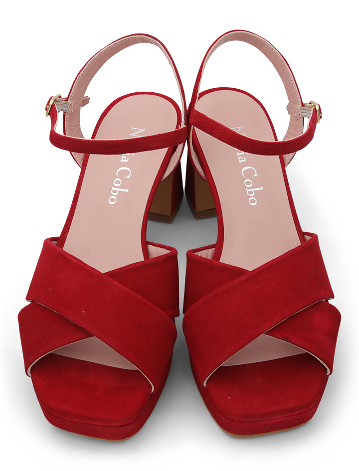Sandalia Más Cómoda Rojo