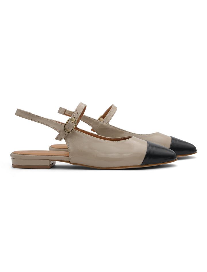 Mercedita Cool camel/negro