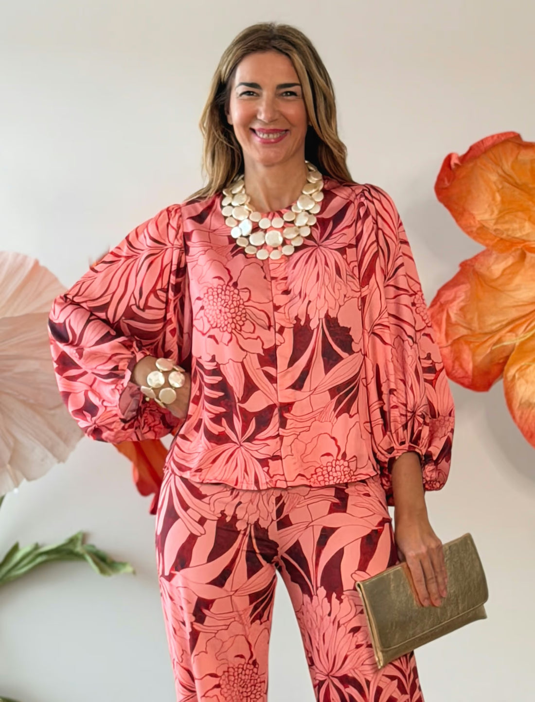 Cartera de mano Oro Dalia