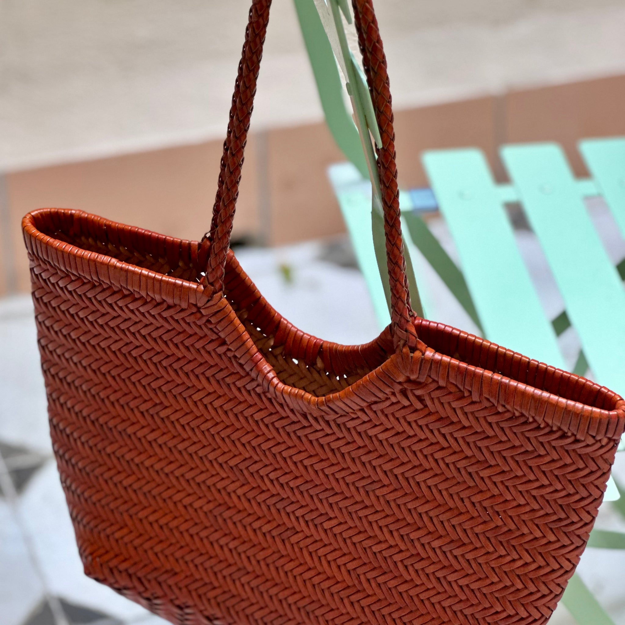 Bolso de piel Mafalda camel