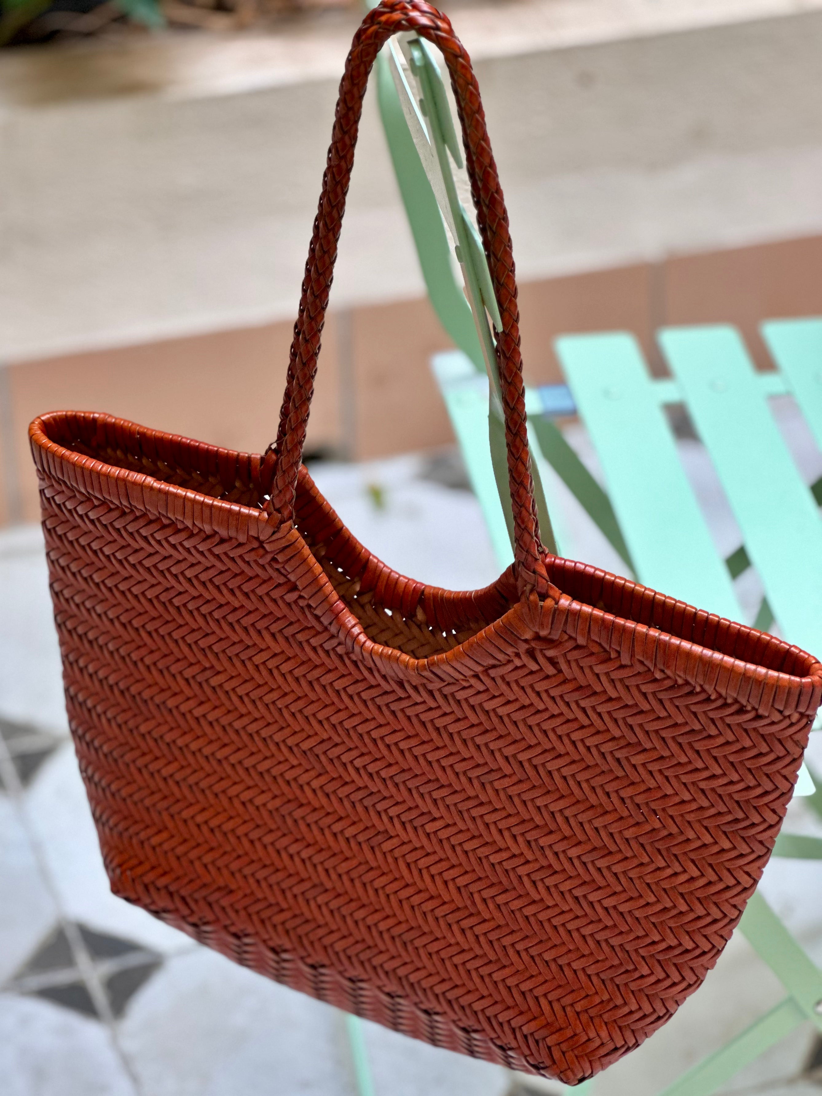 Bolso de piel Mafalda camel