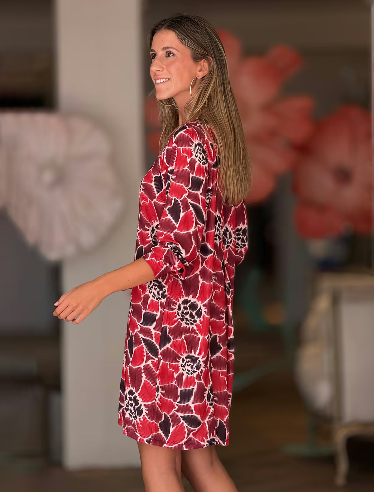 Vestido bonito estampado