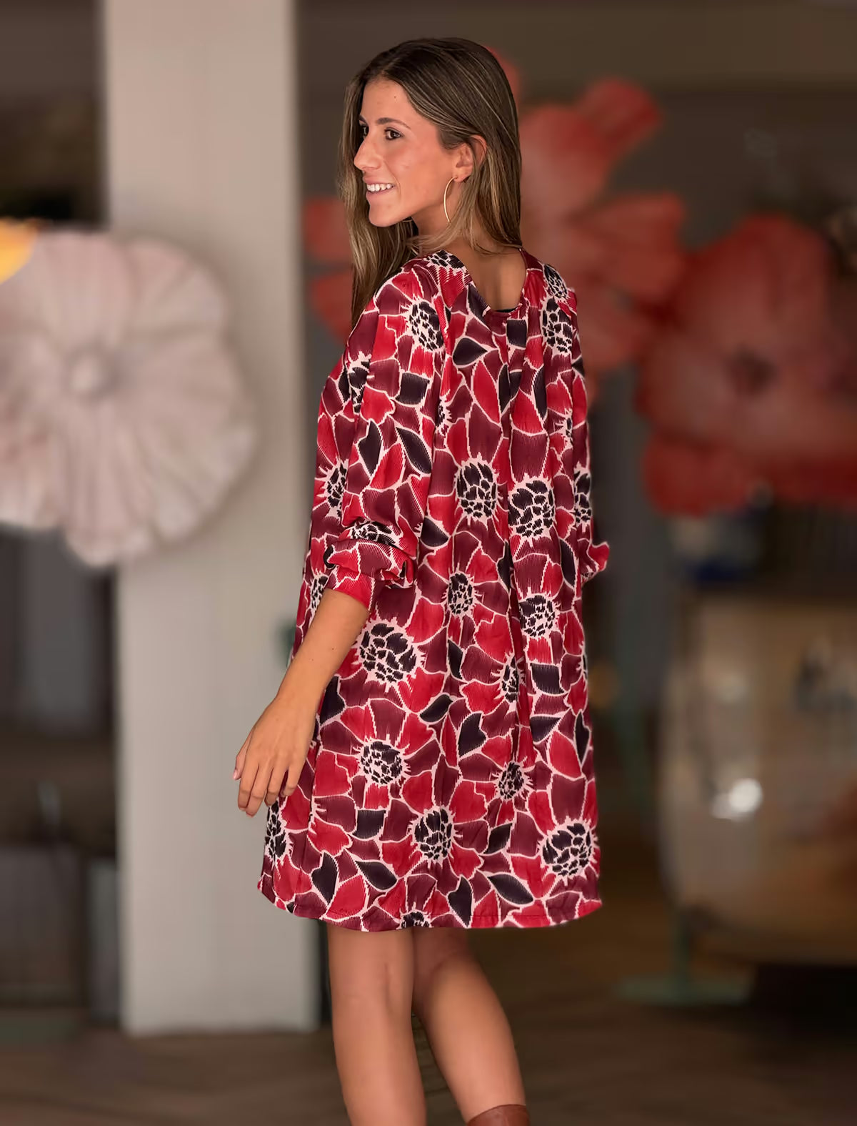 Vestido bonito estampado