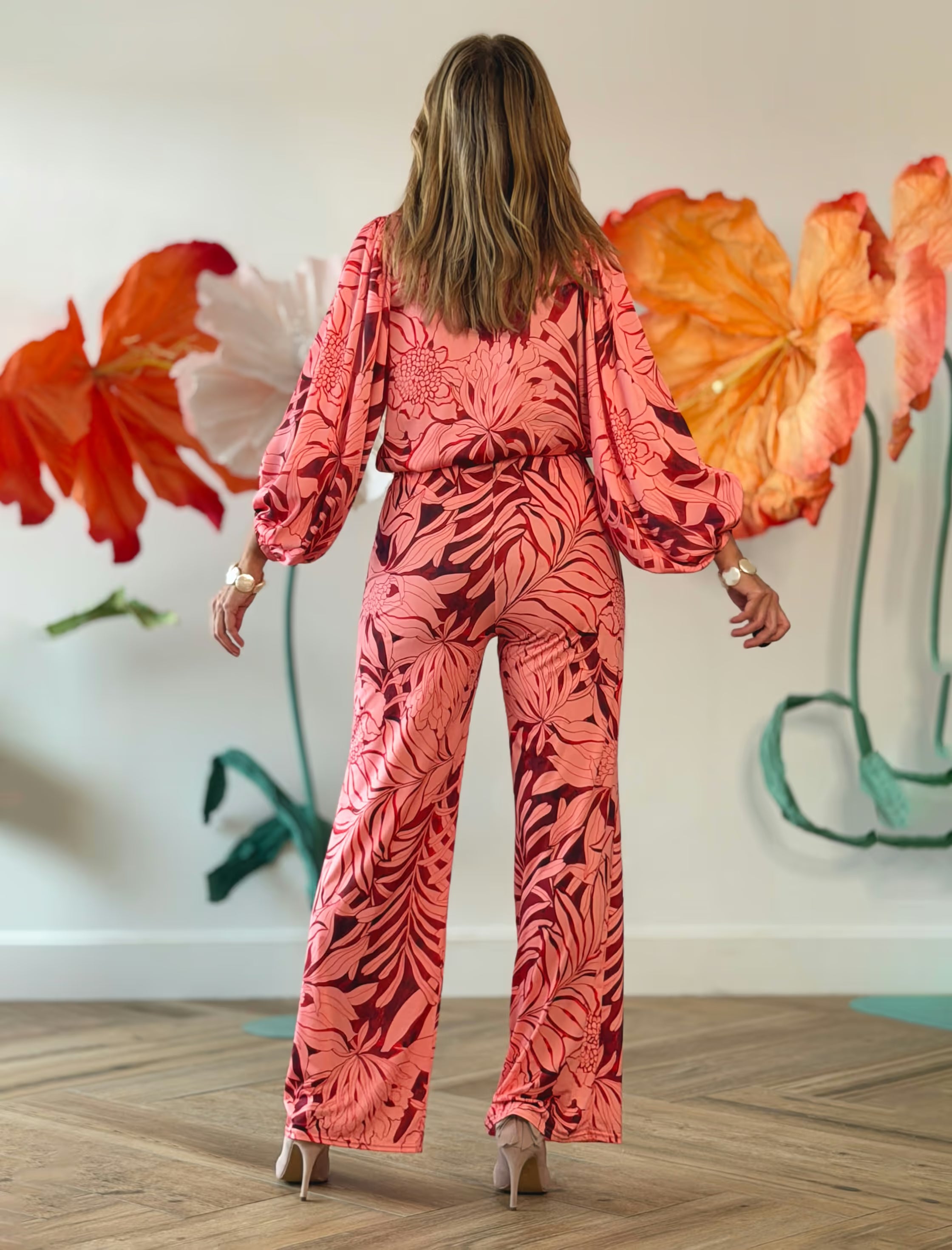 Pantalón palazzo Rosé
