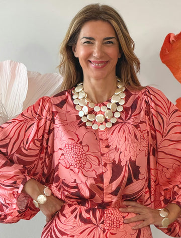 Collar de vueltas nácar