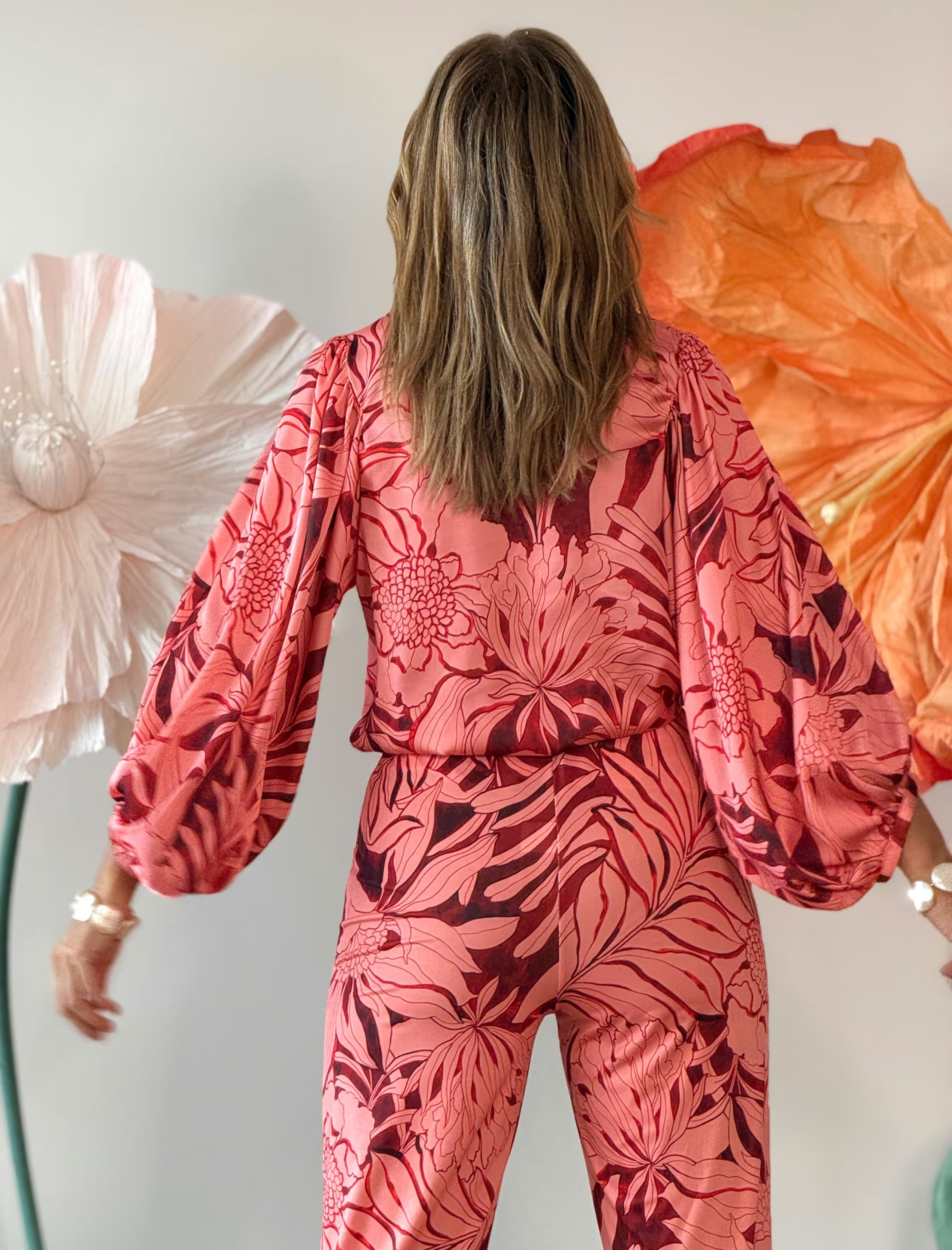 Pantalón palazzo Rosé