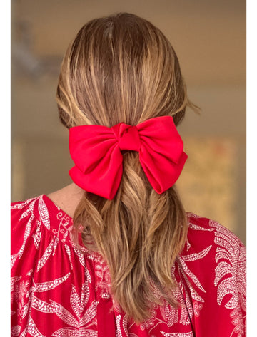 Pasador de pelo lazo rojo