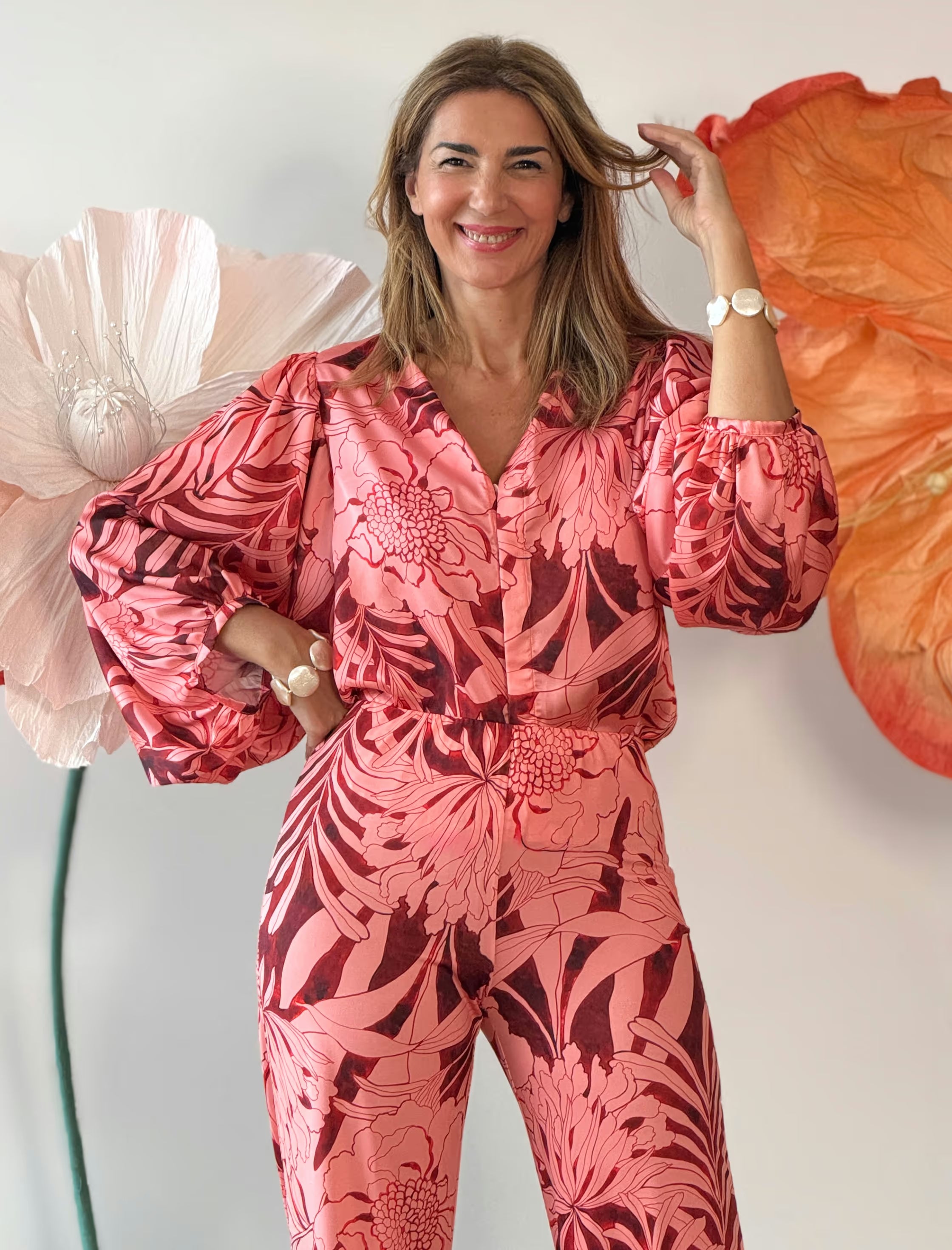 Pantalón palazzo Rosé