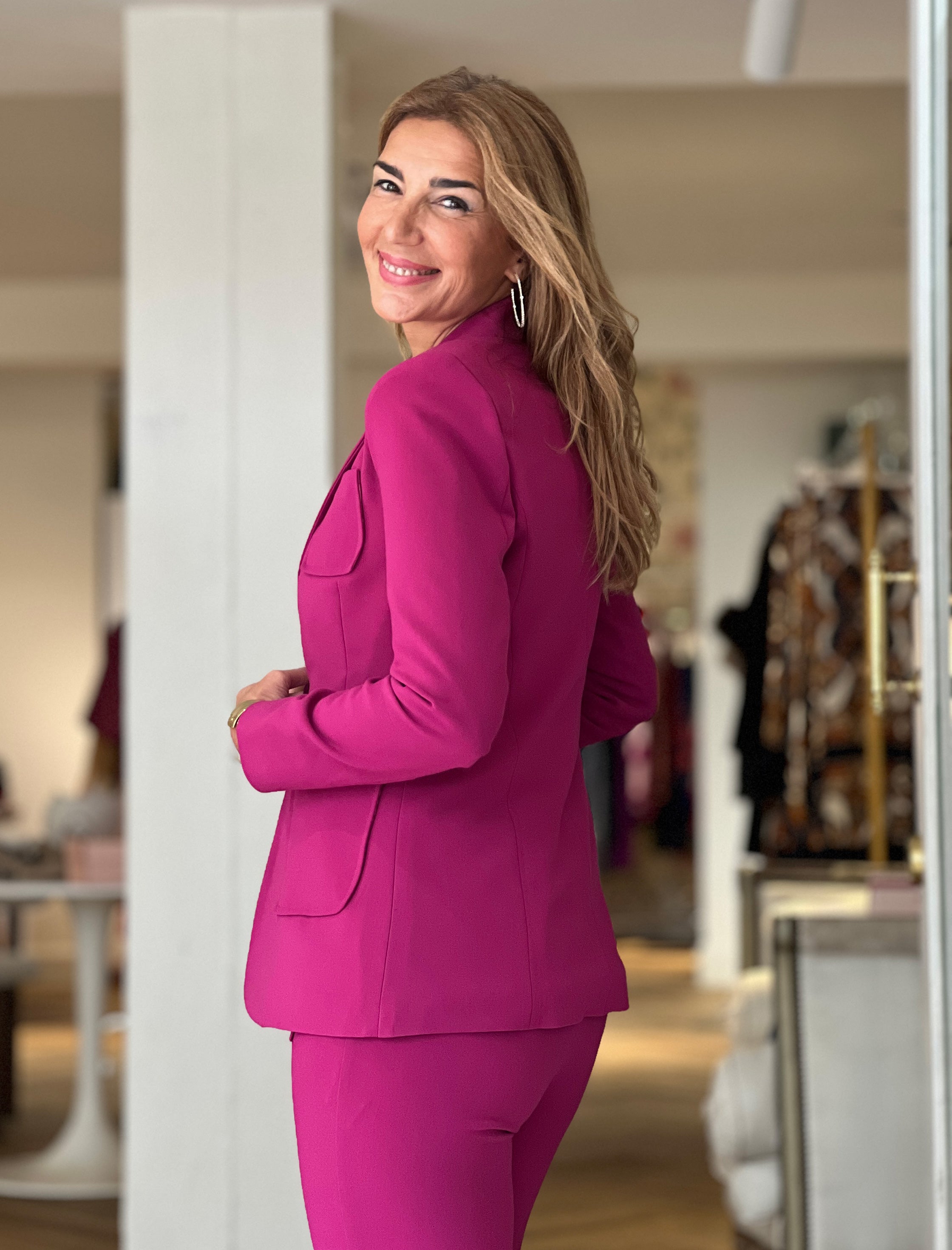 Chaqueta Slim chic buganvilla