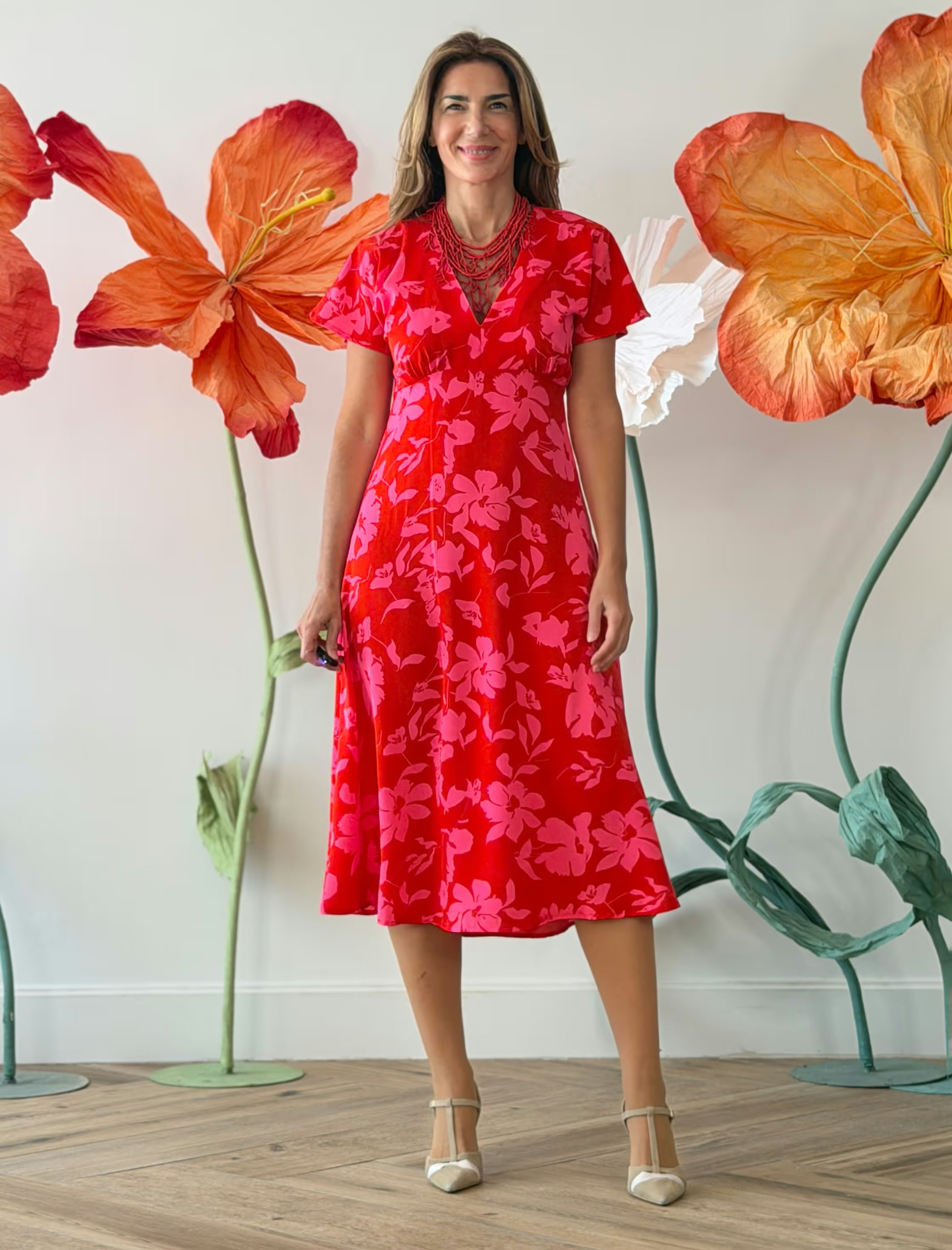 Vestido midi alegre