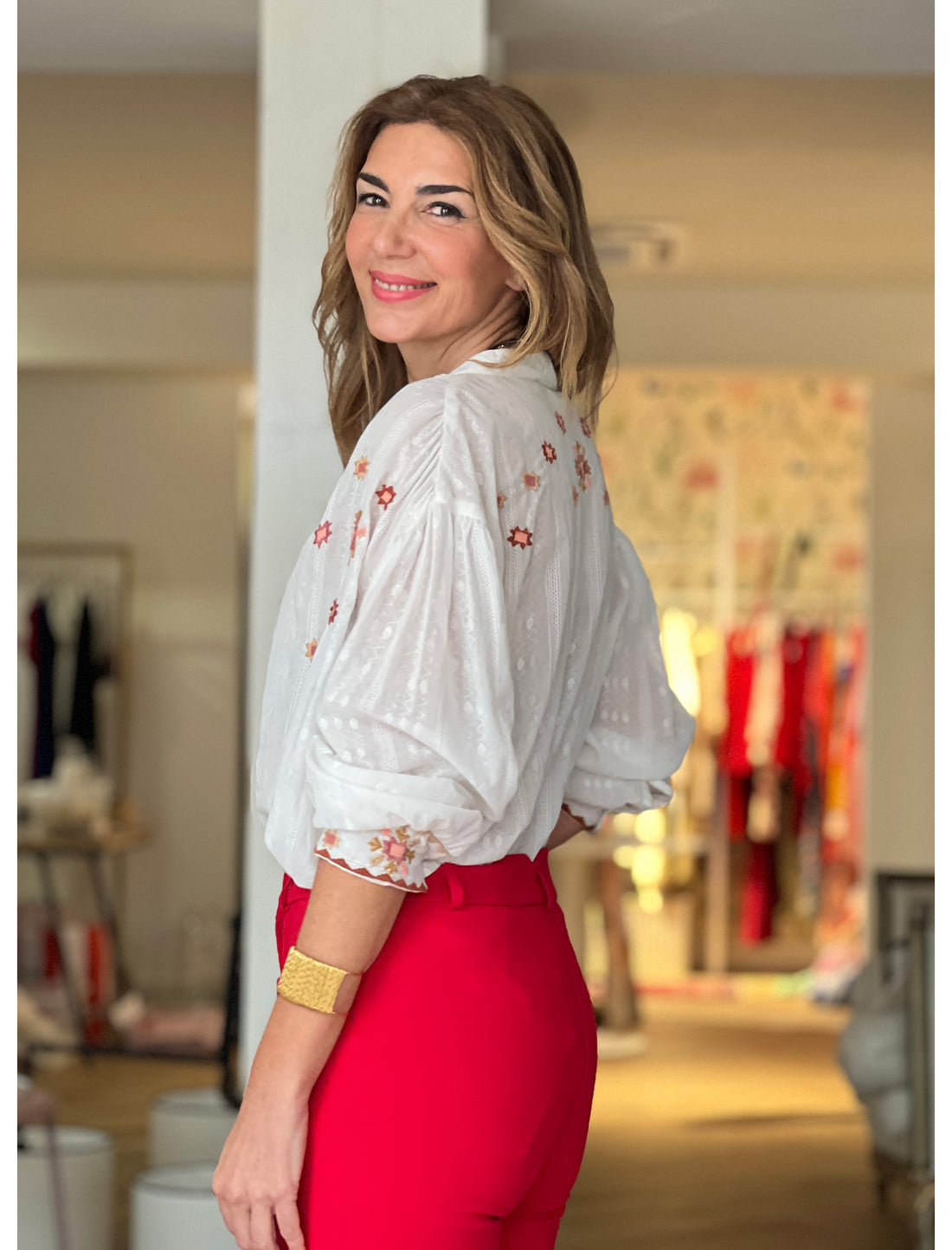 CAMISA BORDADA ARTESANA