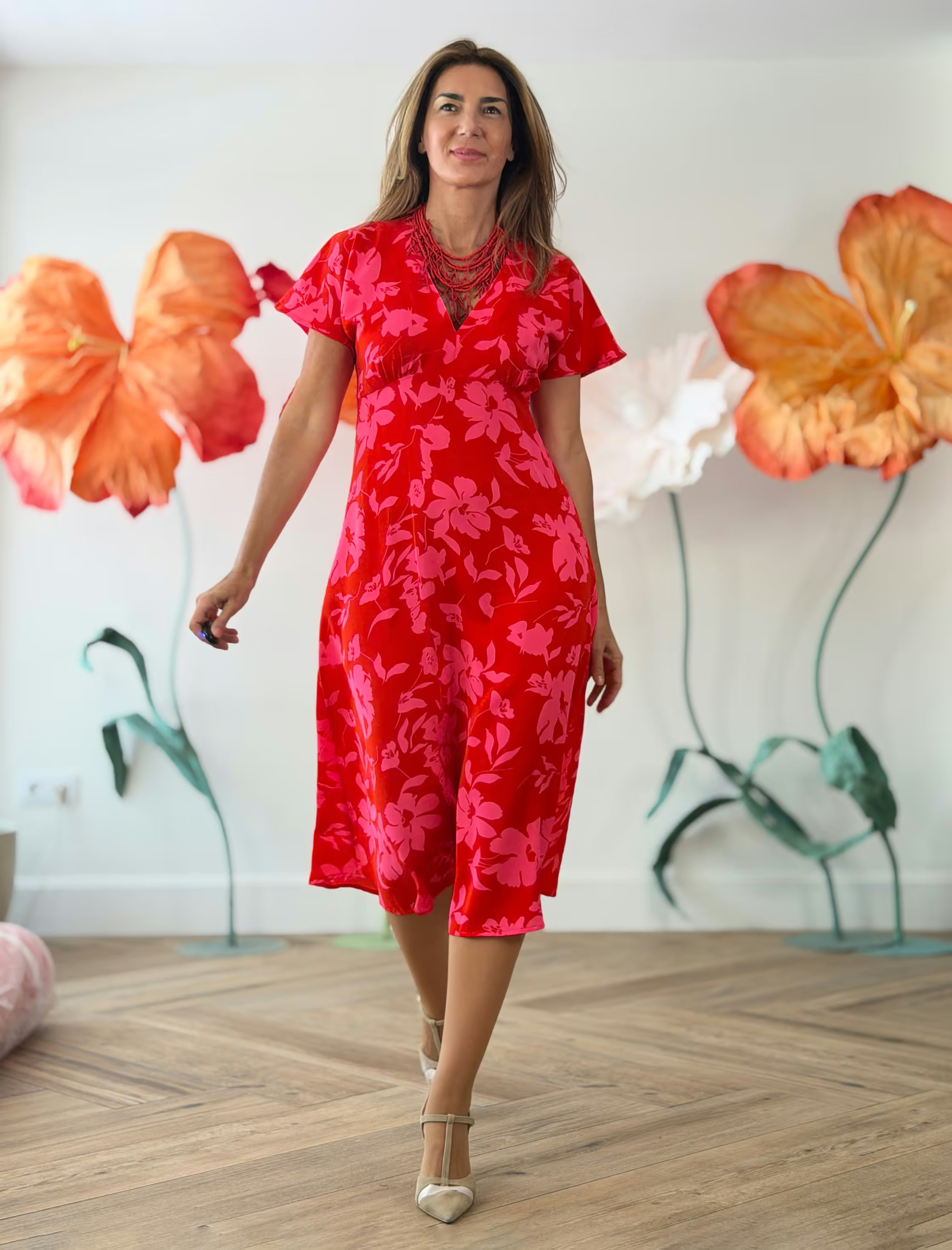 Vestido midi alegre