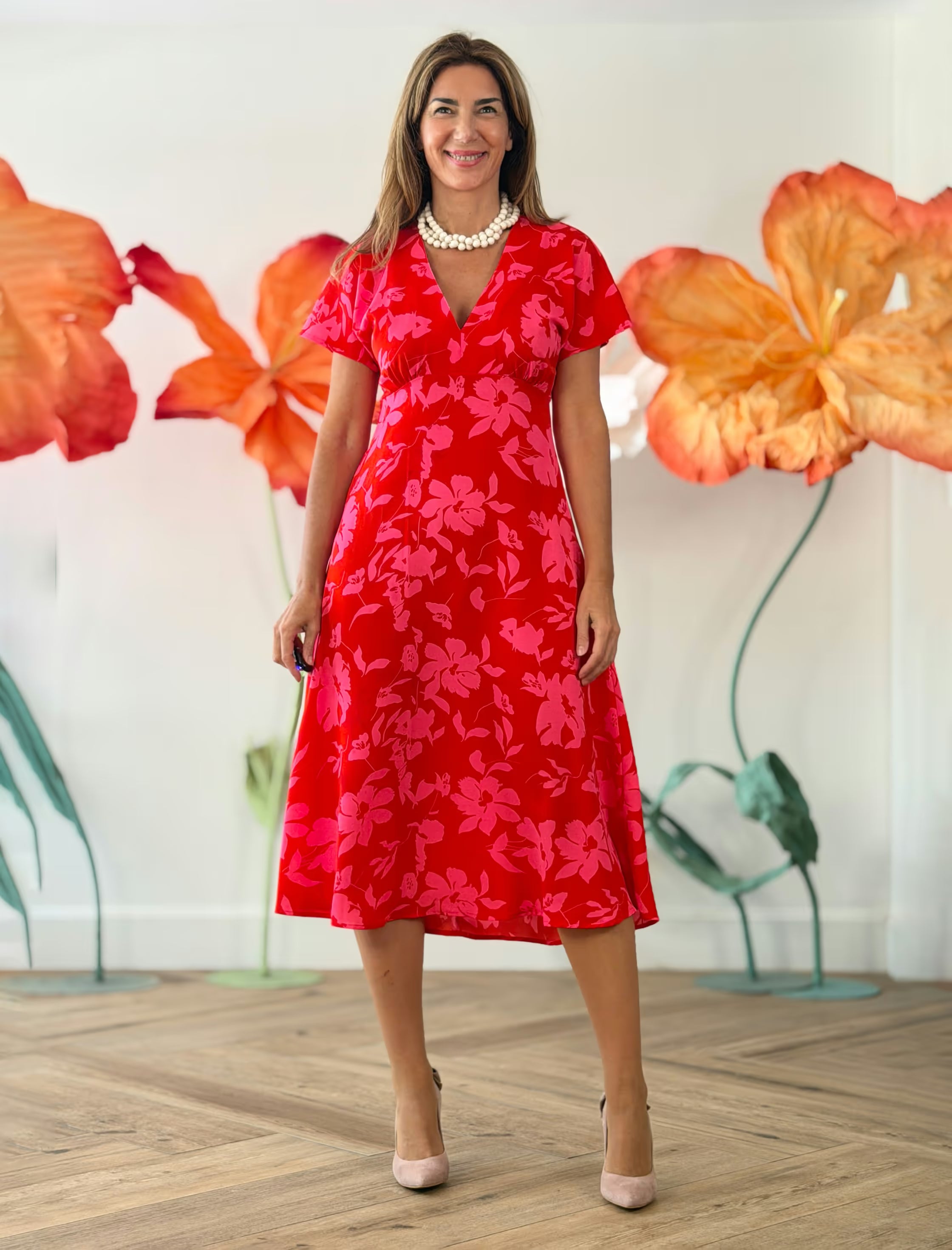 Vestido midi alegre