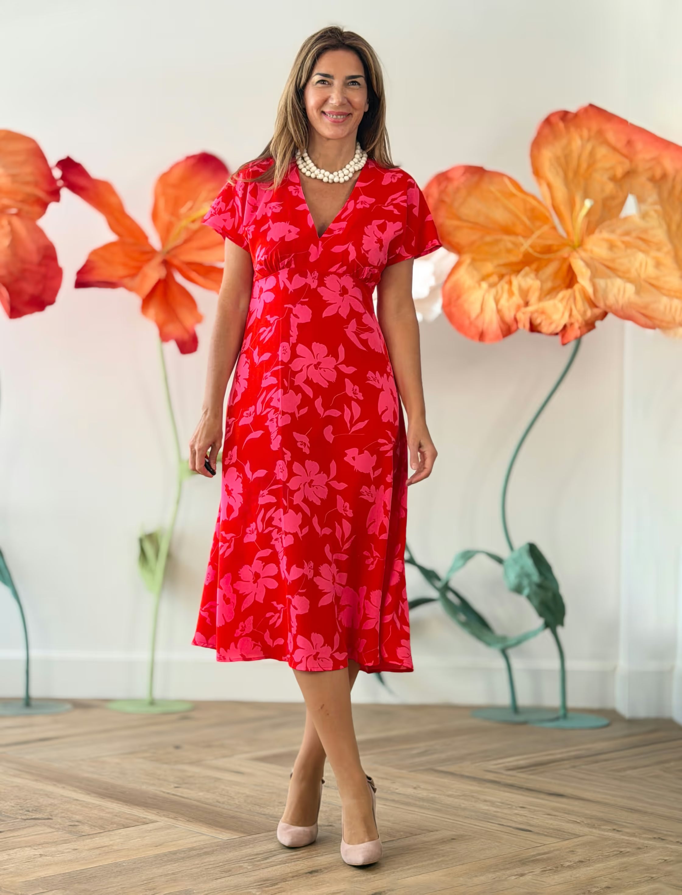 Vestido midi alegre