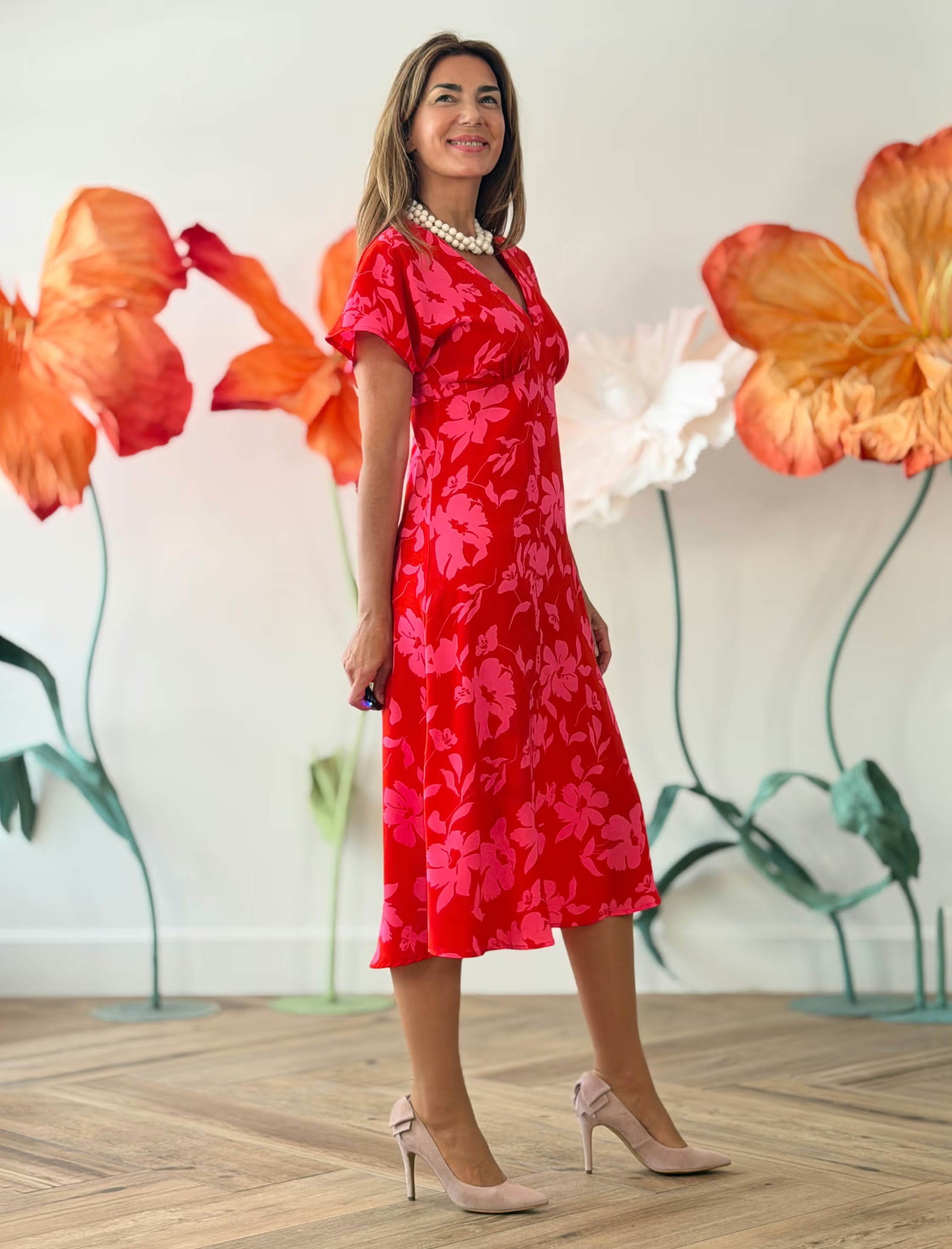 Vestido midi alegre