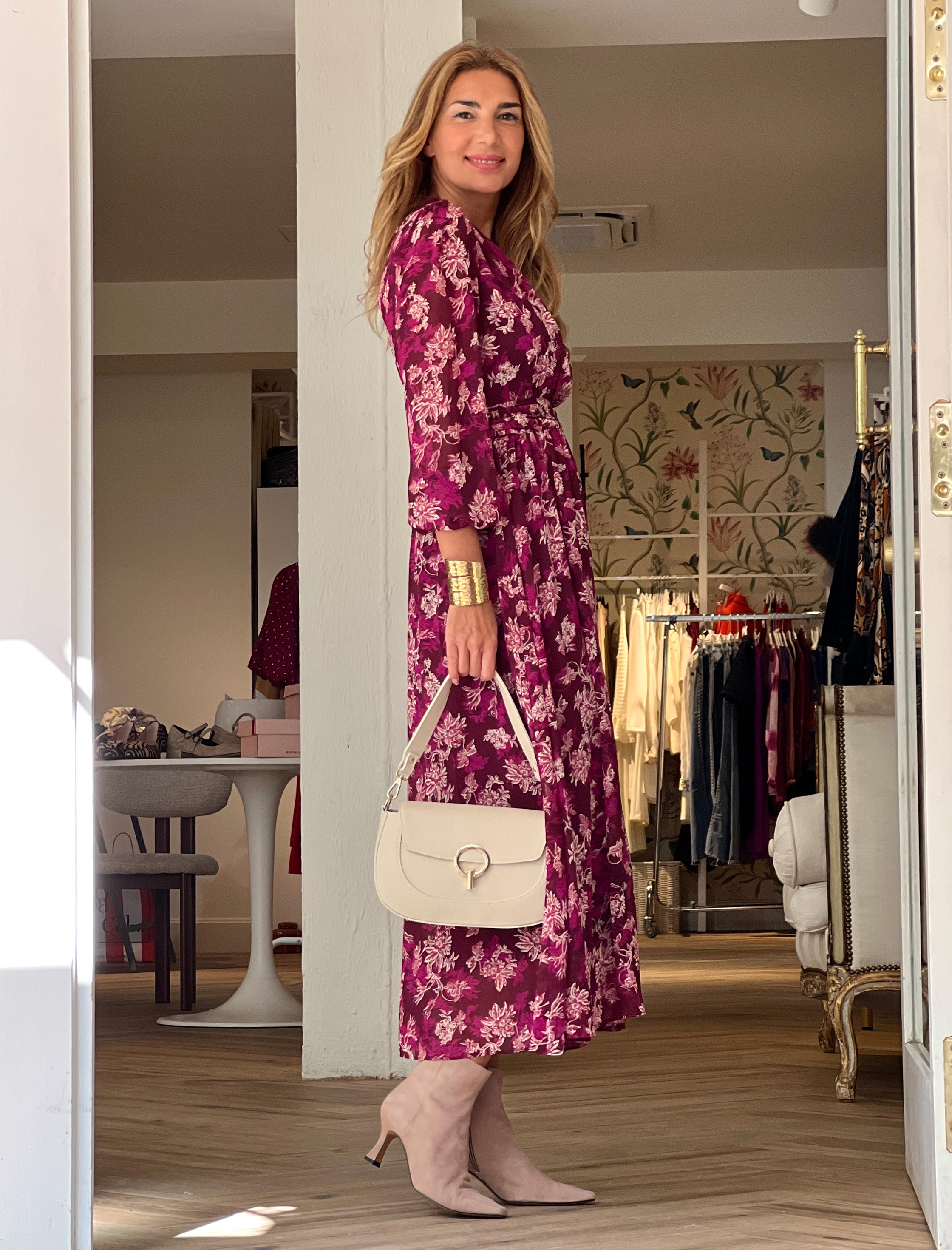 Vestido de flores fluido