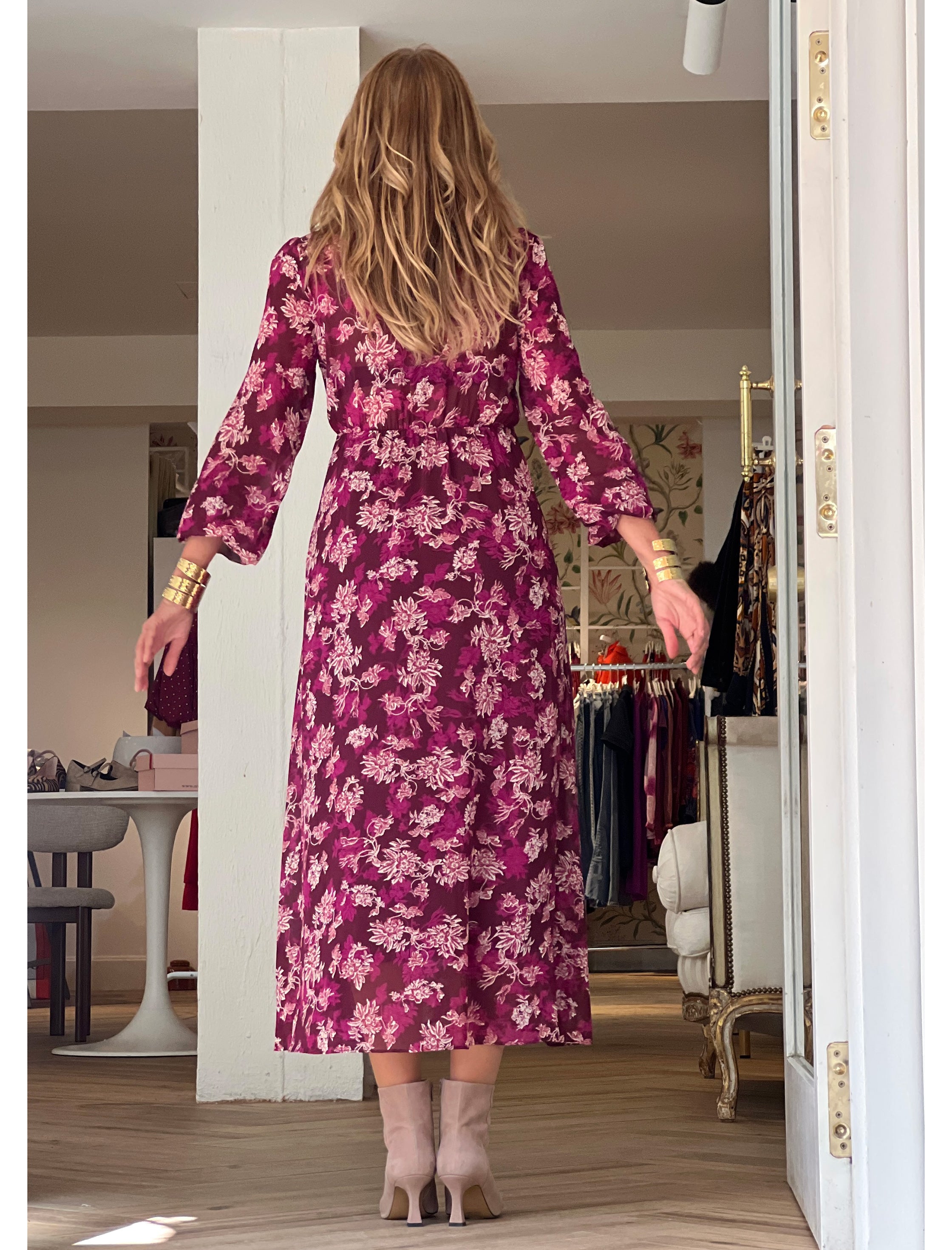 Vestido de flores fluido