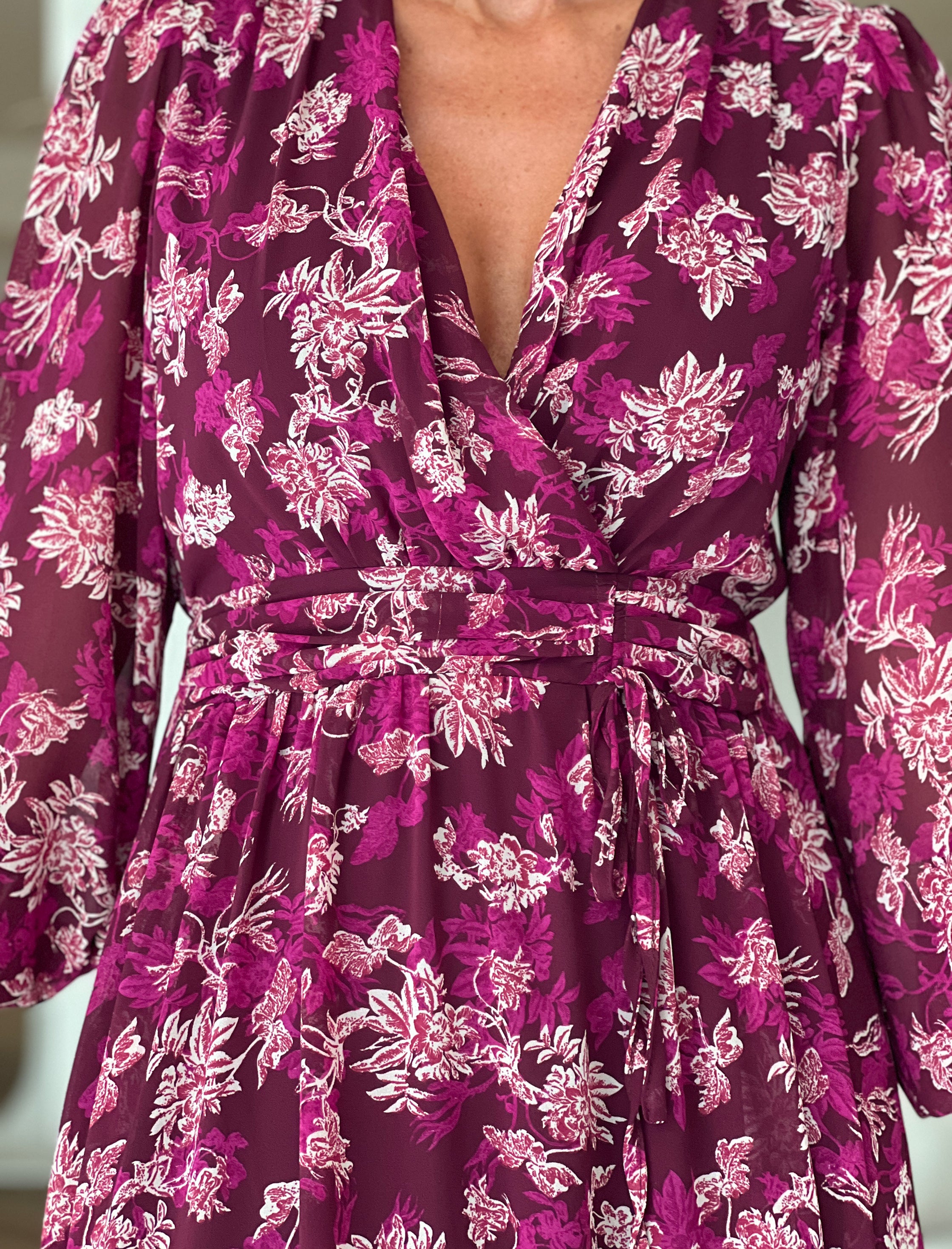 Vestido de flores fluido