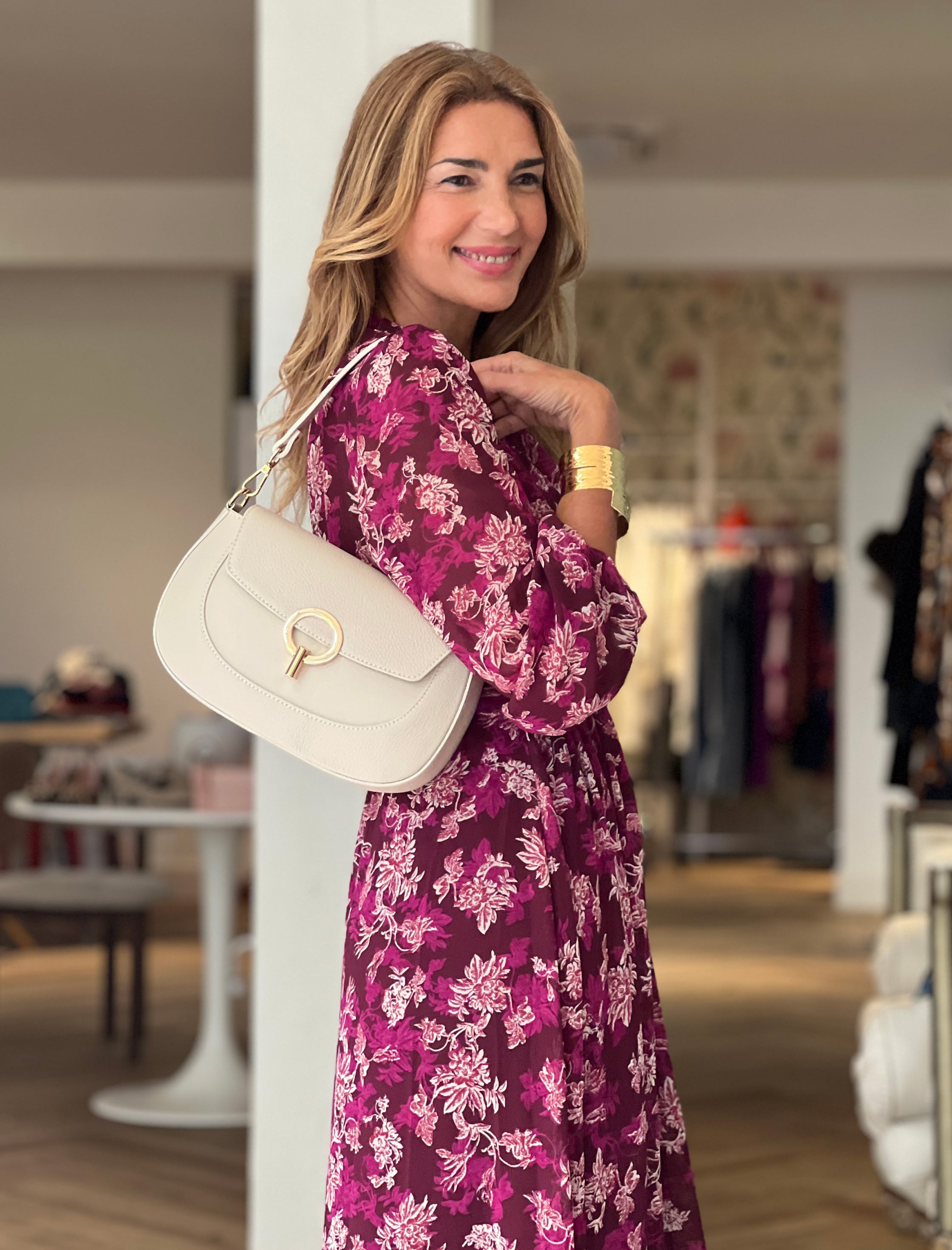Vestido de flores fluido