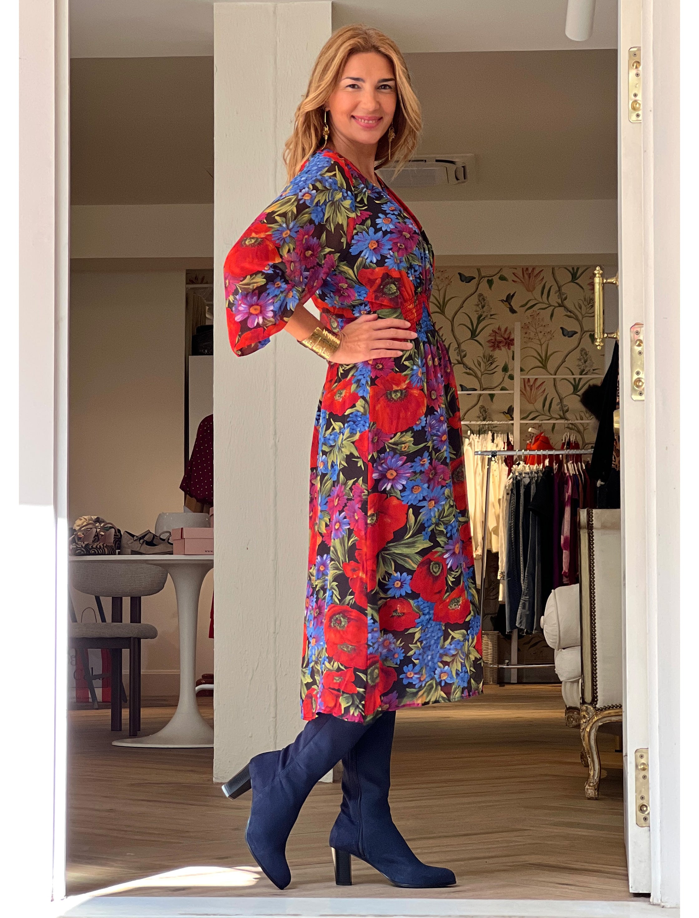 Vestido chic Flowers