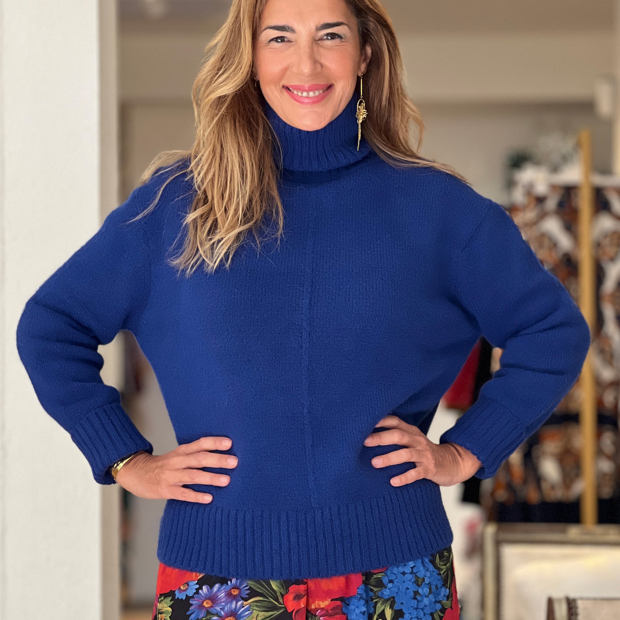 Jersey suave ideal azulón