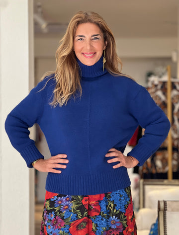Jersey suave ideal azulón