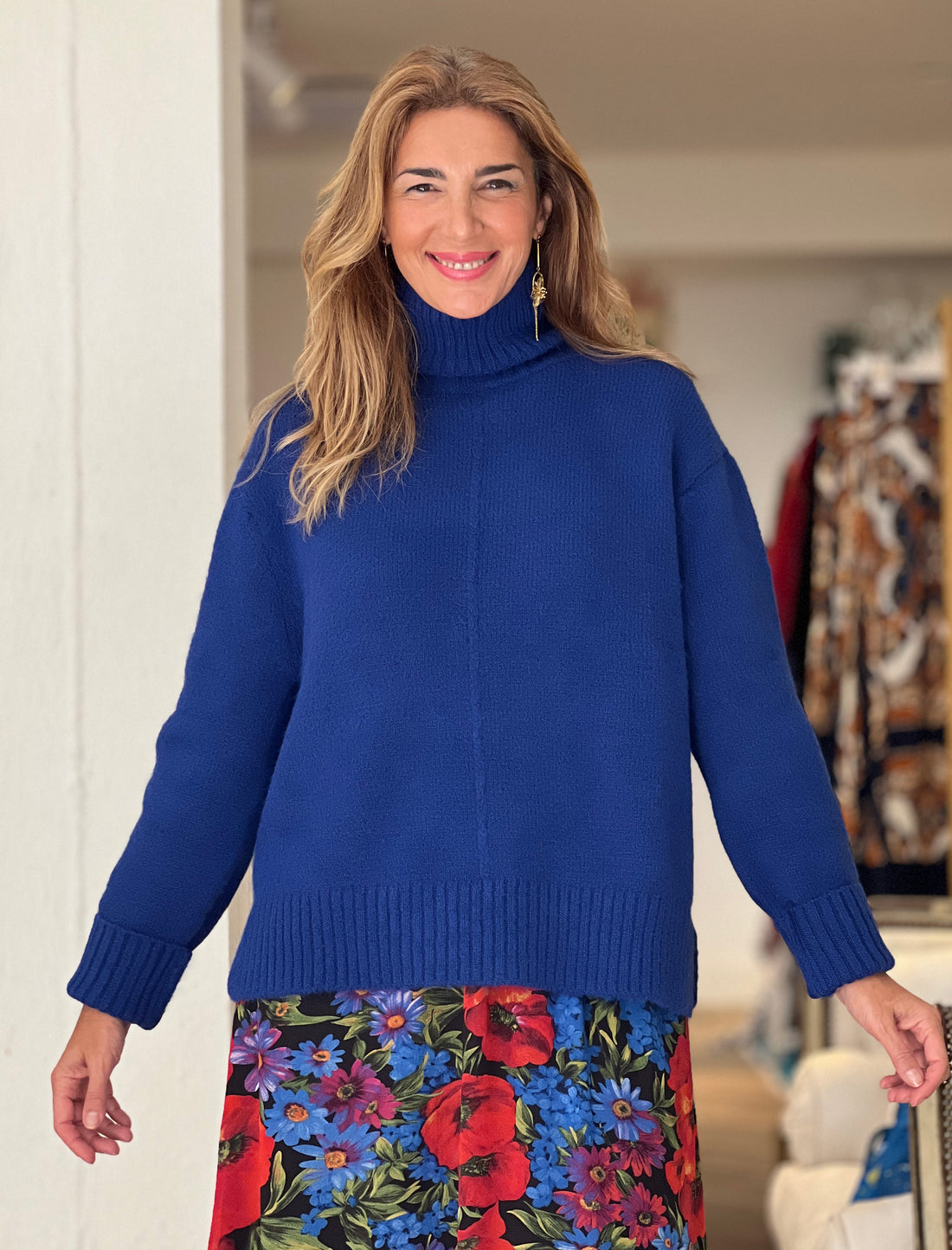 Jersey suave ideal azulón