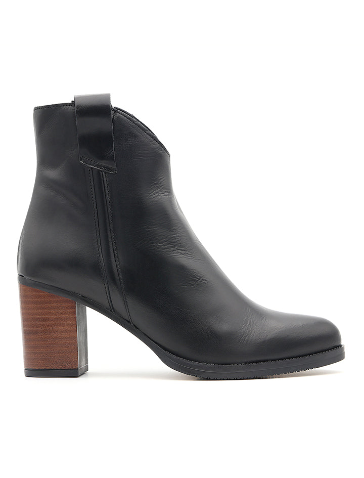 Navy Stirrup Chic Ankle Boot