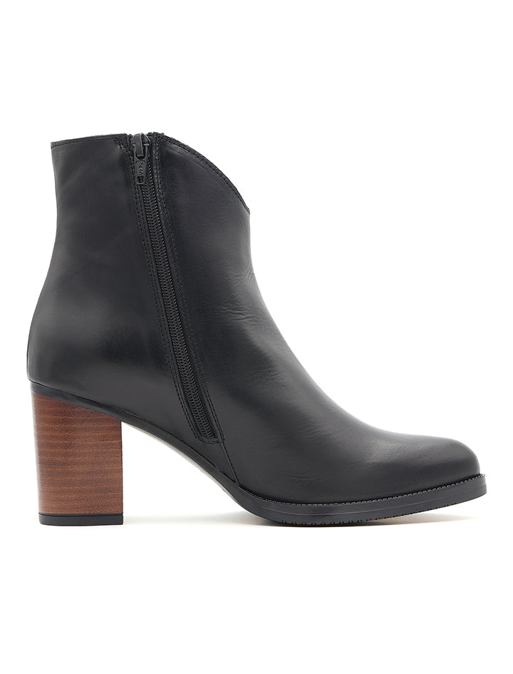 Navy Stirrup Chic Ankle Boot