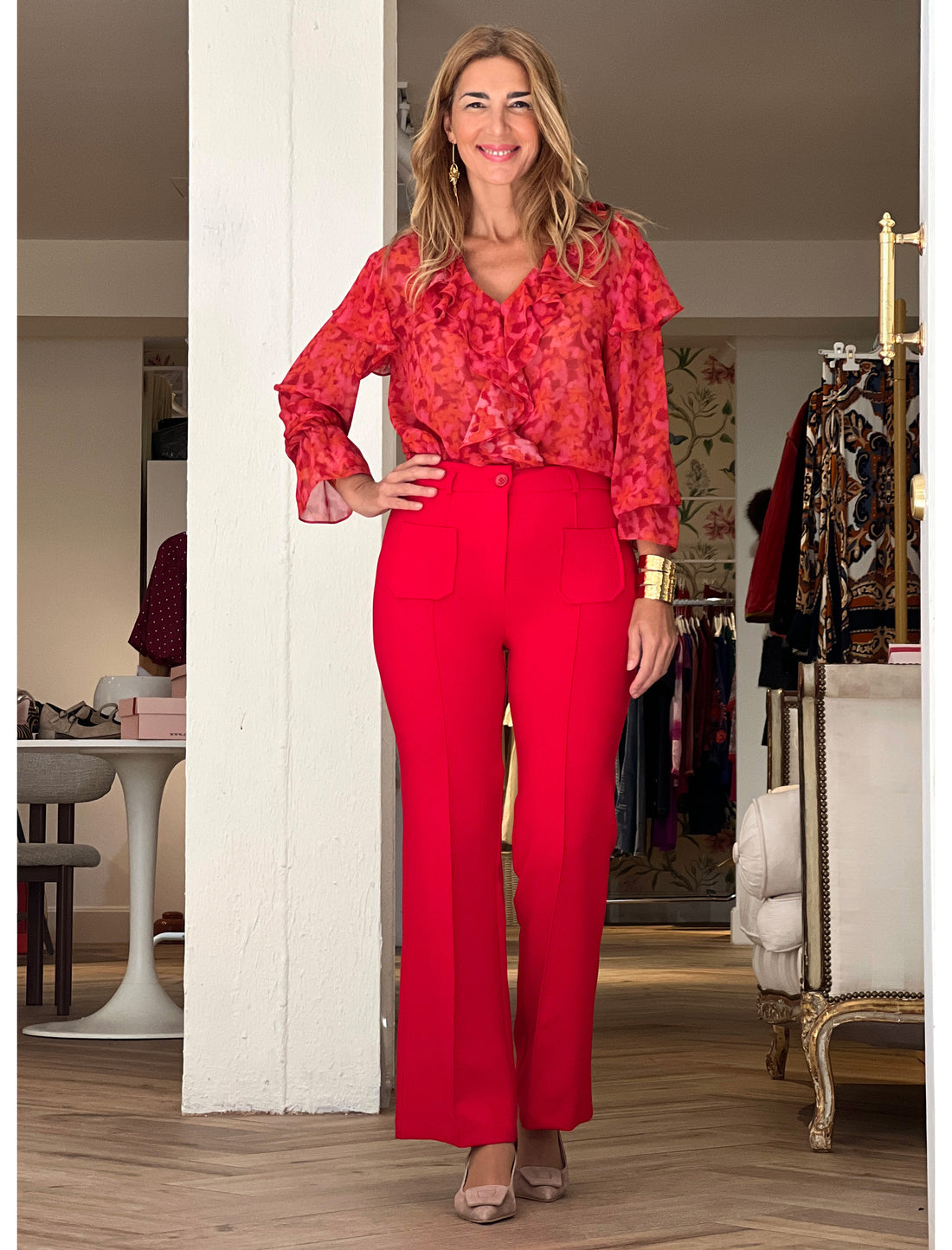 Camisa de volante ideal