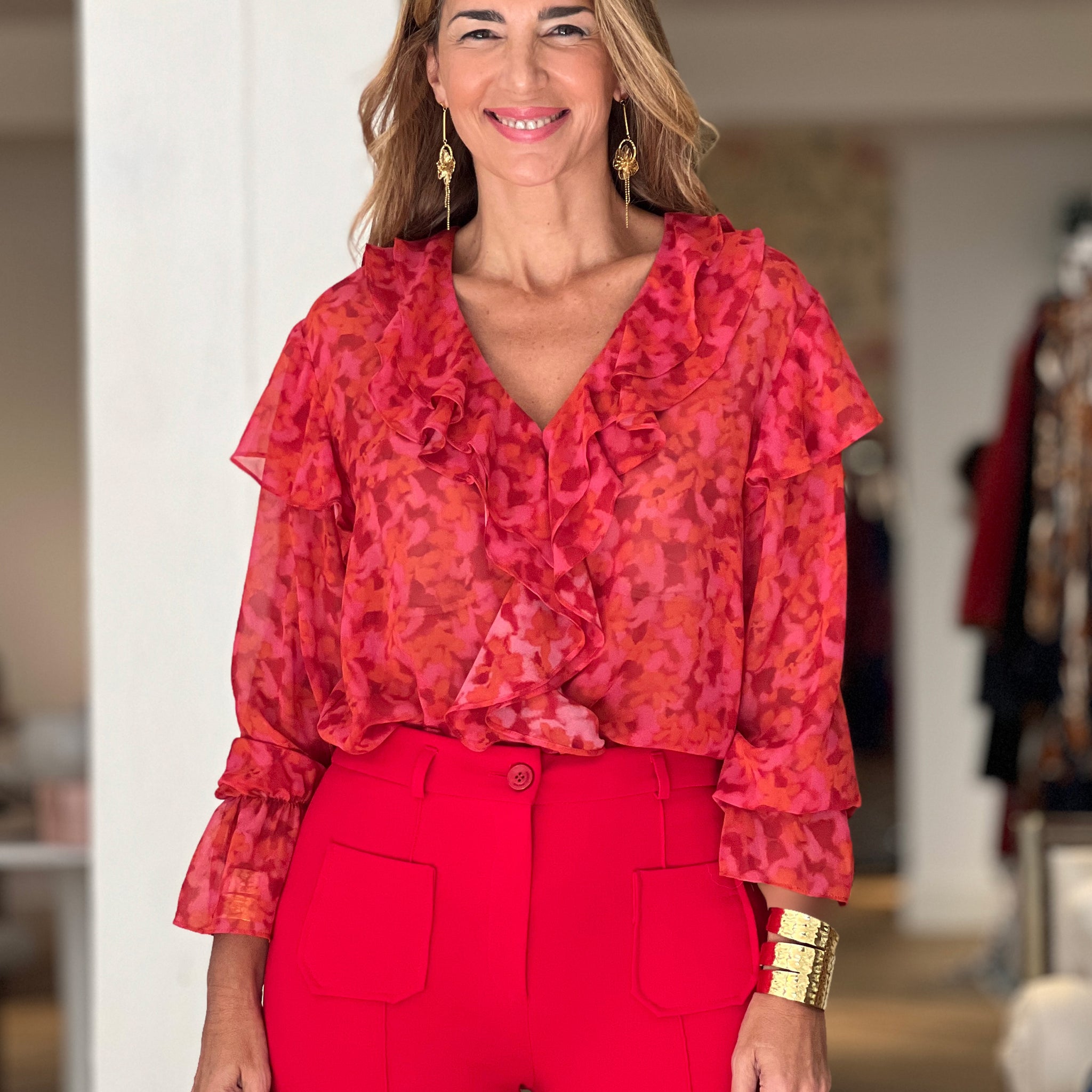 Camisa de volante ideal
