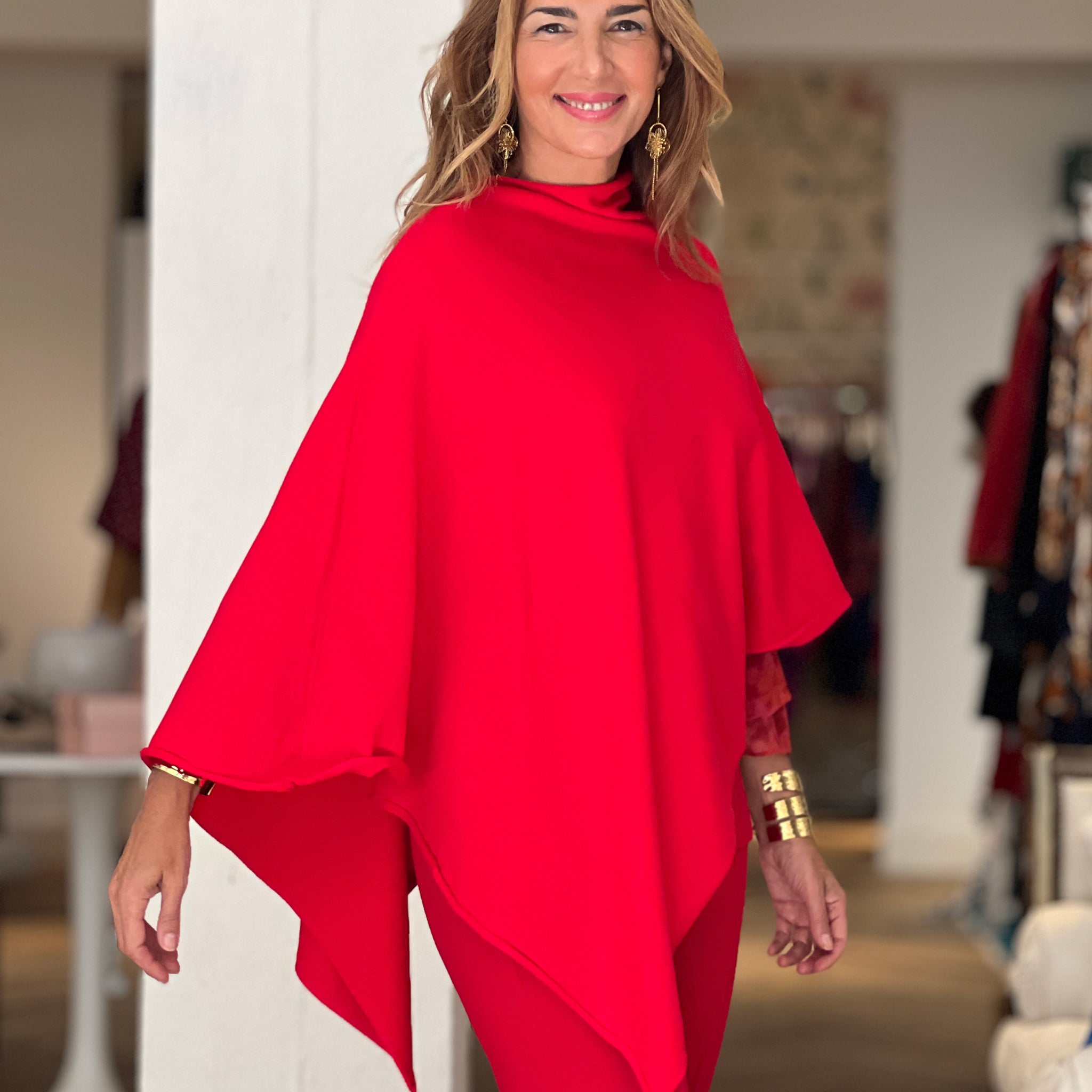 Capa chic deliciosa roja