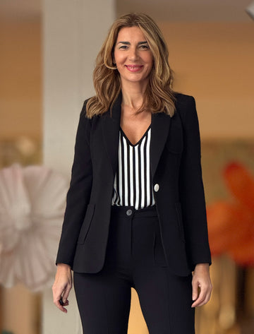 Chaqueta Slim chic negra