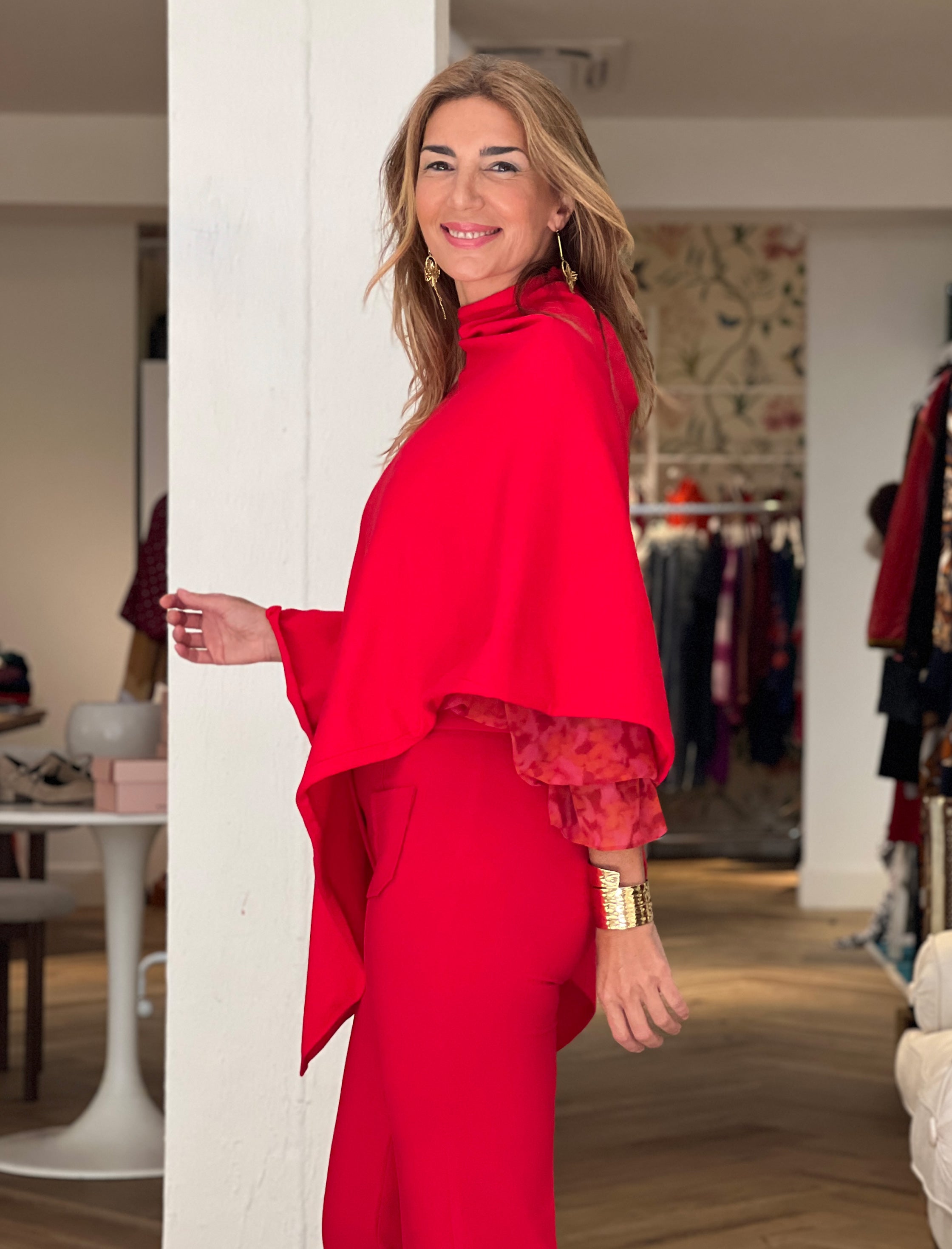 Capa chic deliciosa roja