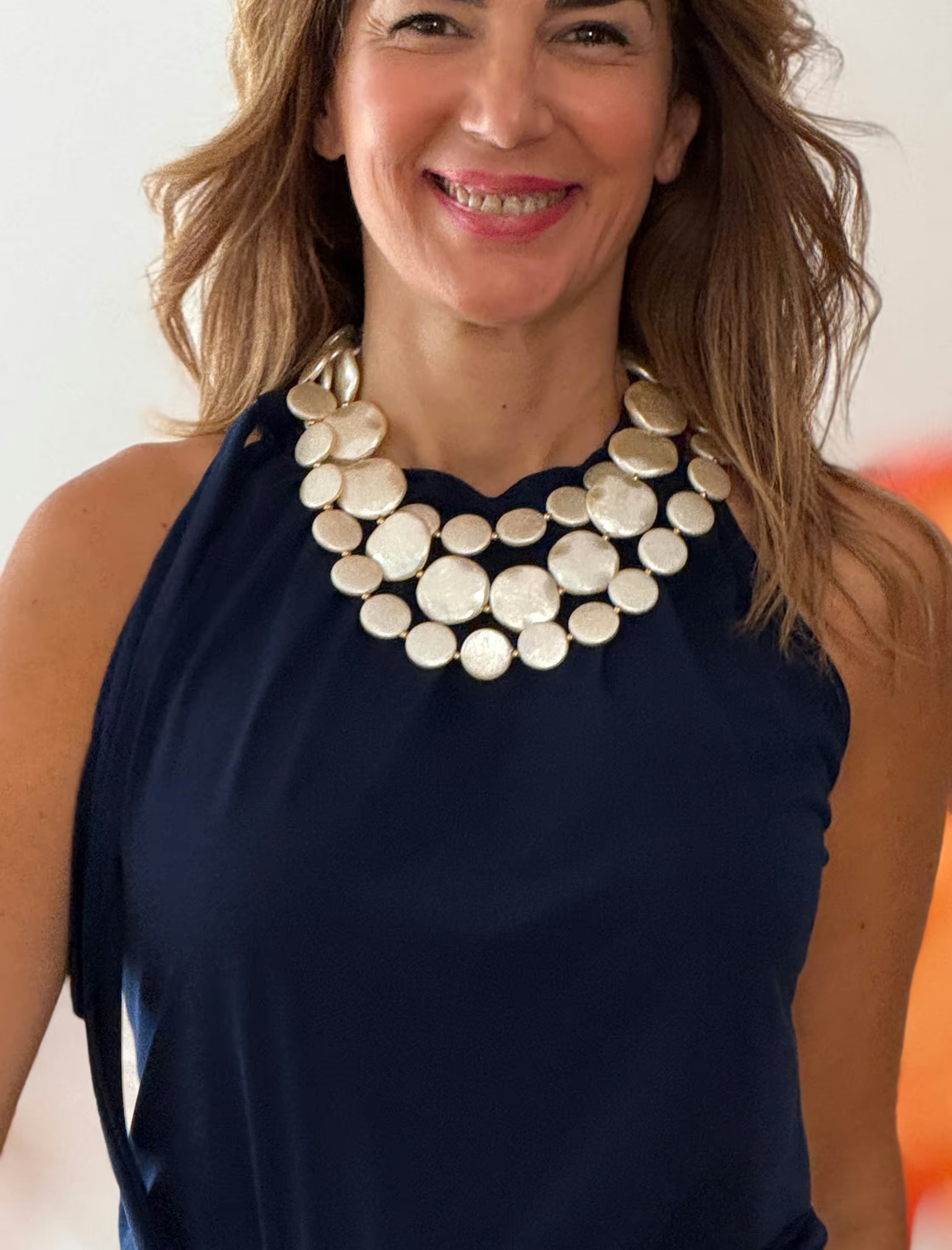 Collar de vueltas nácar