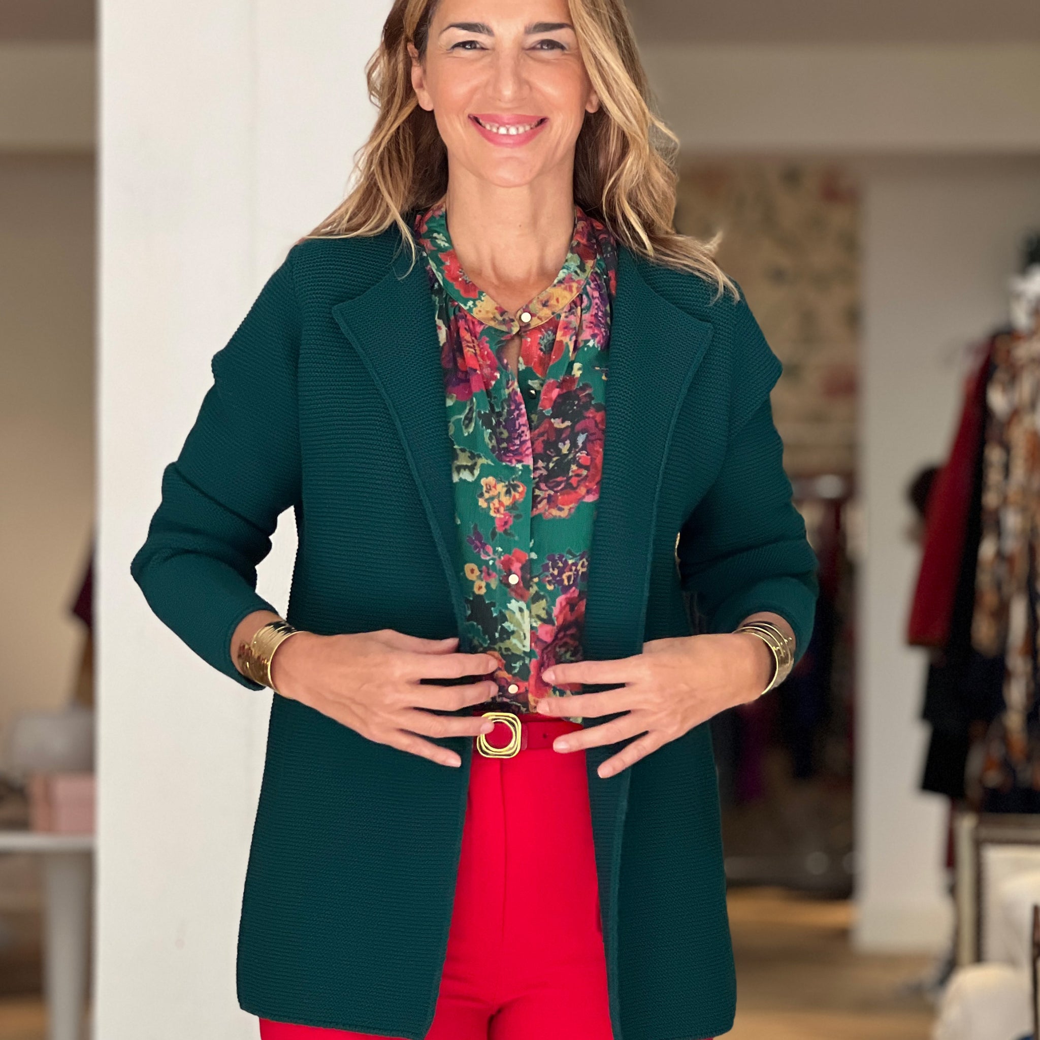 Cardigan delicioso verde